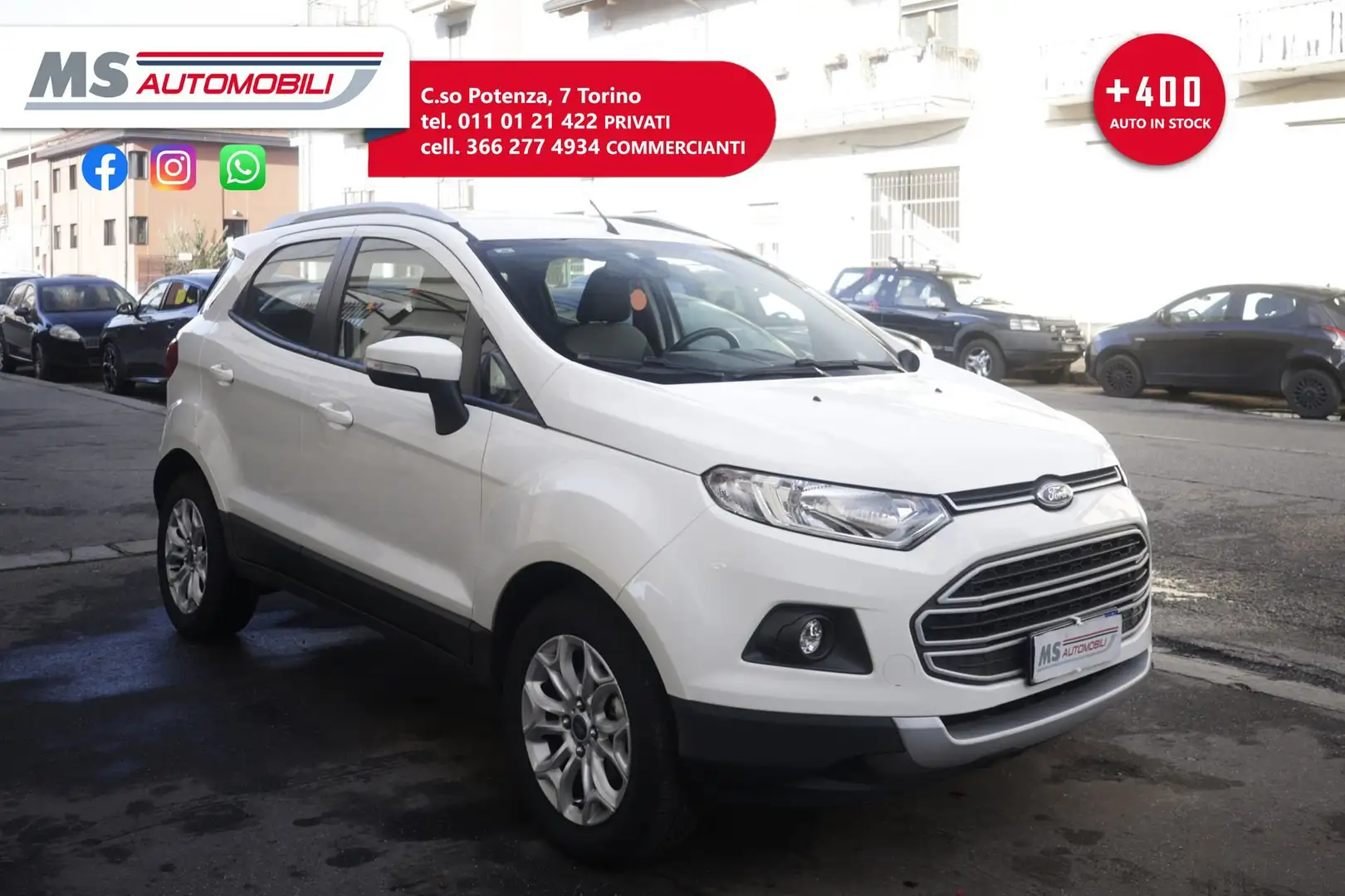 Ford EcoSport Ford EcoSport 1.5 110 CV Plus 82KW ANNO 2017 Bianco - 1