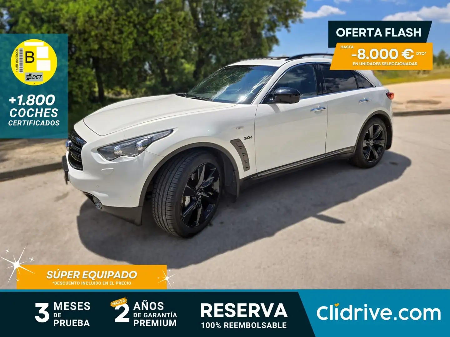 Infiniti QX70 3.0d S Design Aut. Blanco - 1