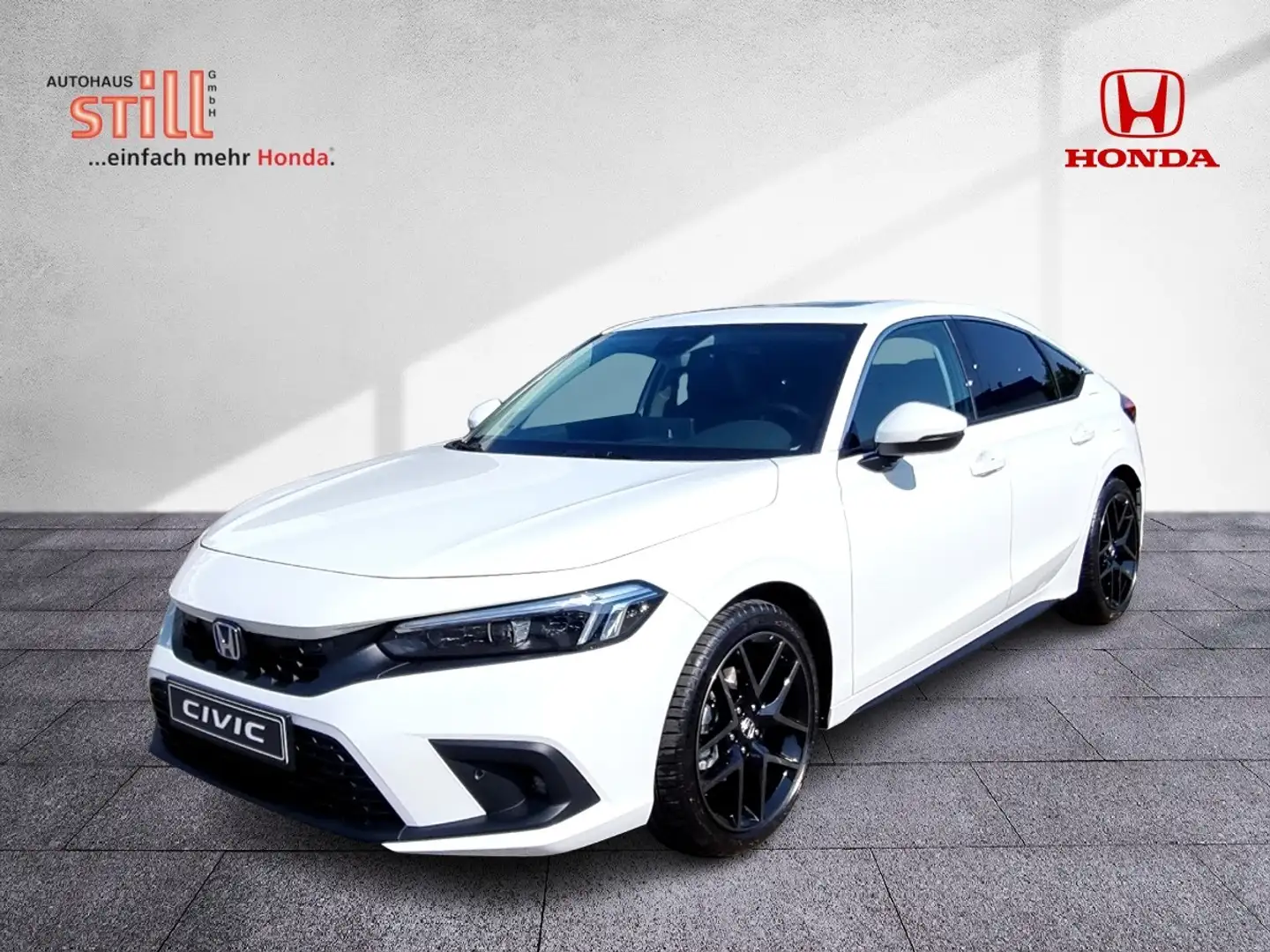 Honda Civic e:HEV 2.0 Hybrid Advance BOSE* Pano* Leder Blanc - 2