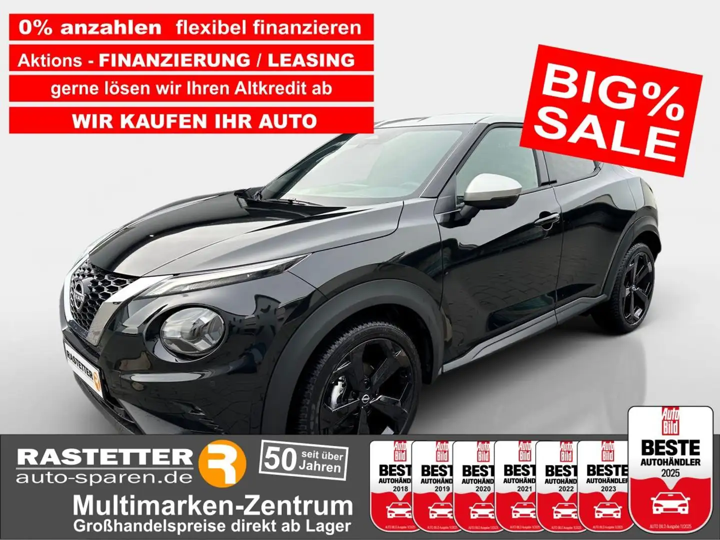 Nissan Juke DCT tekna Zweifarb+Leder+ProPILOT+ACC+360+19Z+Navi Schwarz - 1