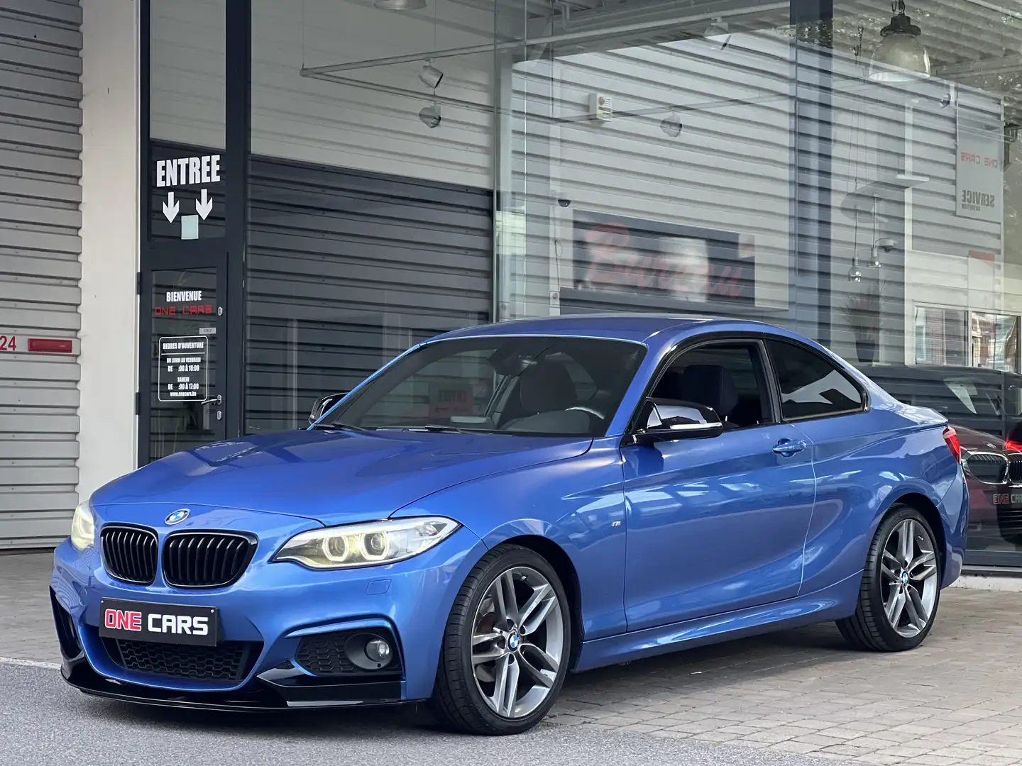 BMW 218 dA Coupé "PACK M" BIXENON-GPS-CLIM-JA18-GAR 1AN Bleu - 1