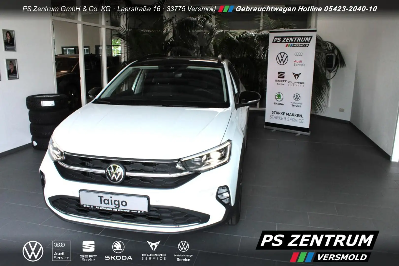 Volkswagen Taigo Style 1.0 TSI Navi Rfk ACC Matrix Bluetooth Weiß - 2