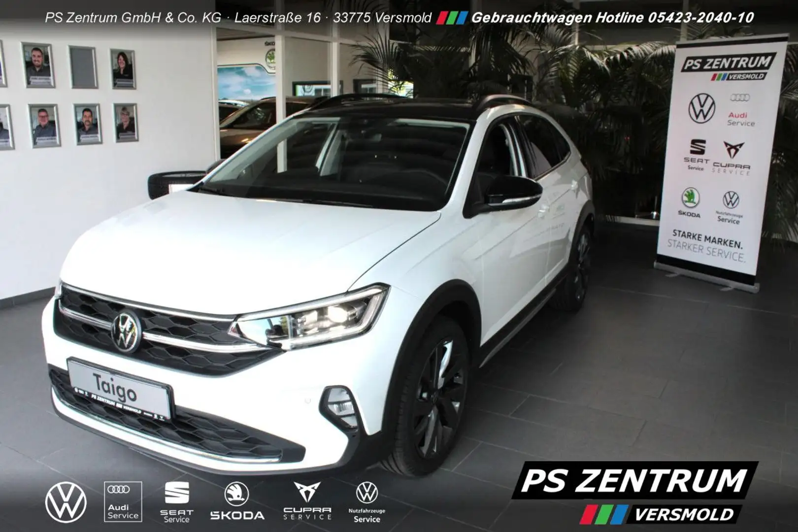 Volkswagen Taigo Style 1.0 TSI Navi Rfk ACC Matrix Bluetooth Weiß - 1