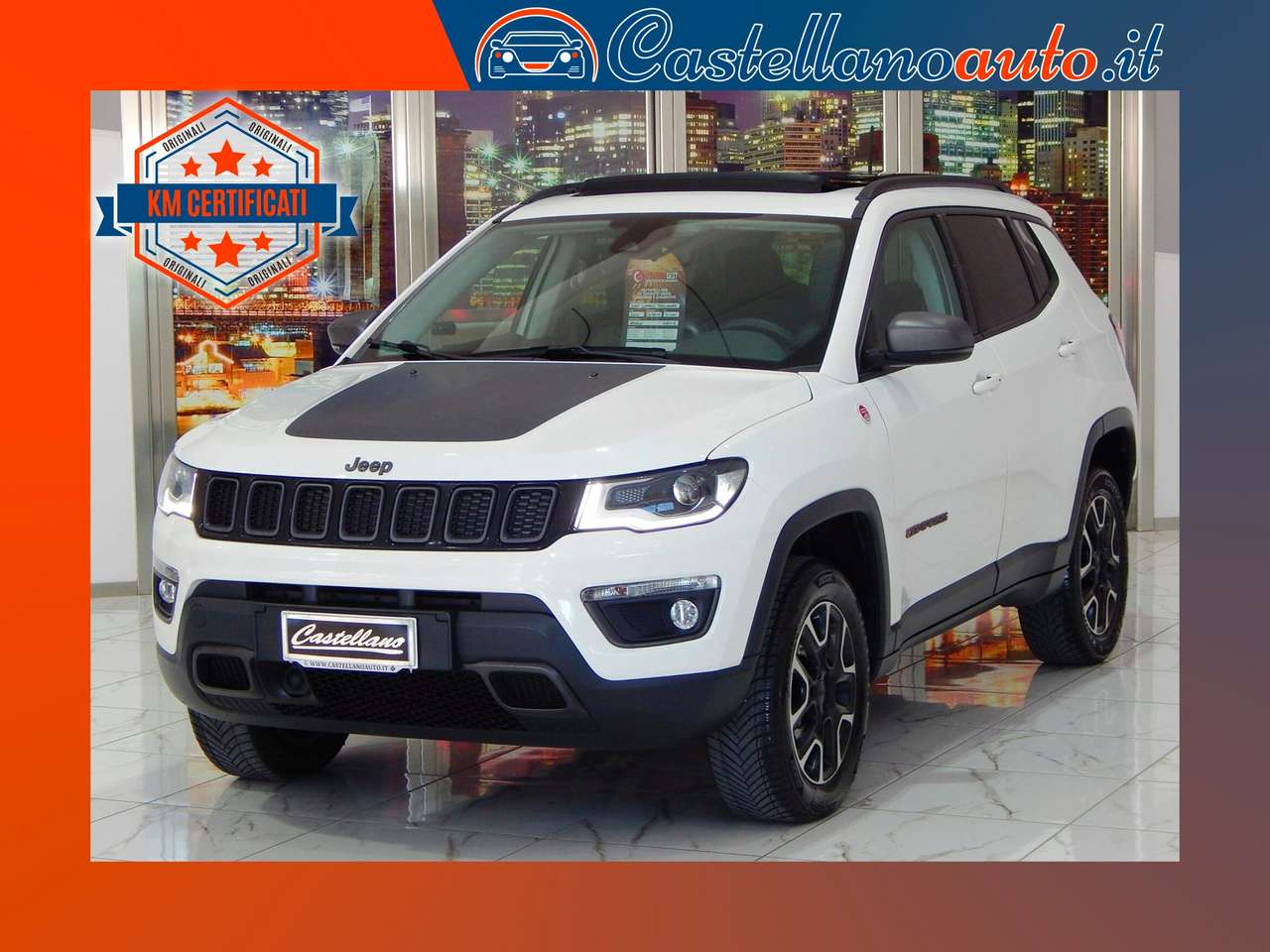 Jeep Compass 2.0 mjt Trailhawk 4WD 170cv Aut. TETTO-NAVI-PELLE
