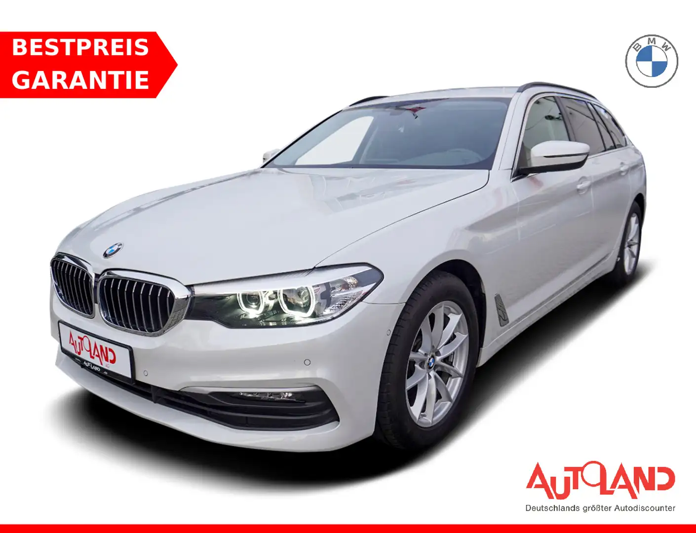 BMW 520 520d Touring Aut. LED Navi Tempomat Sitzheizung Blanc - 1