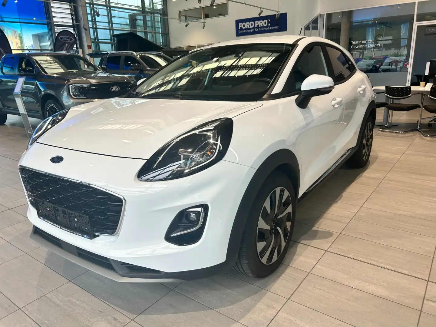 Ford Puma 1.0 EcoBoost Titanium Design LED SHZ KlimaA Blanc - 2