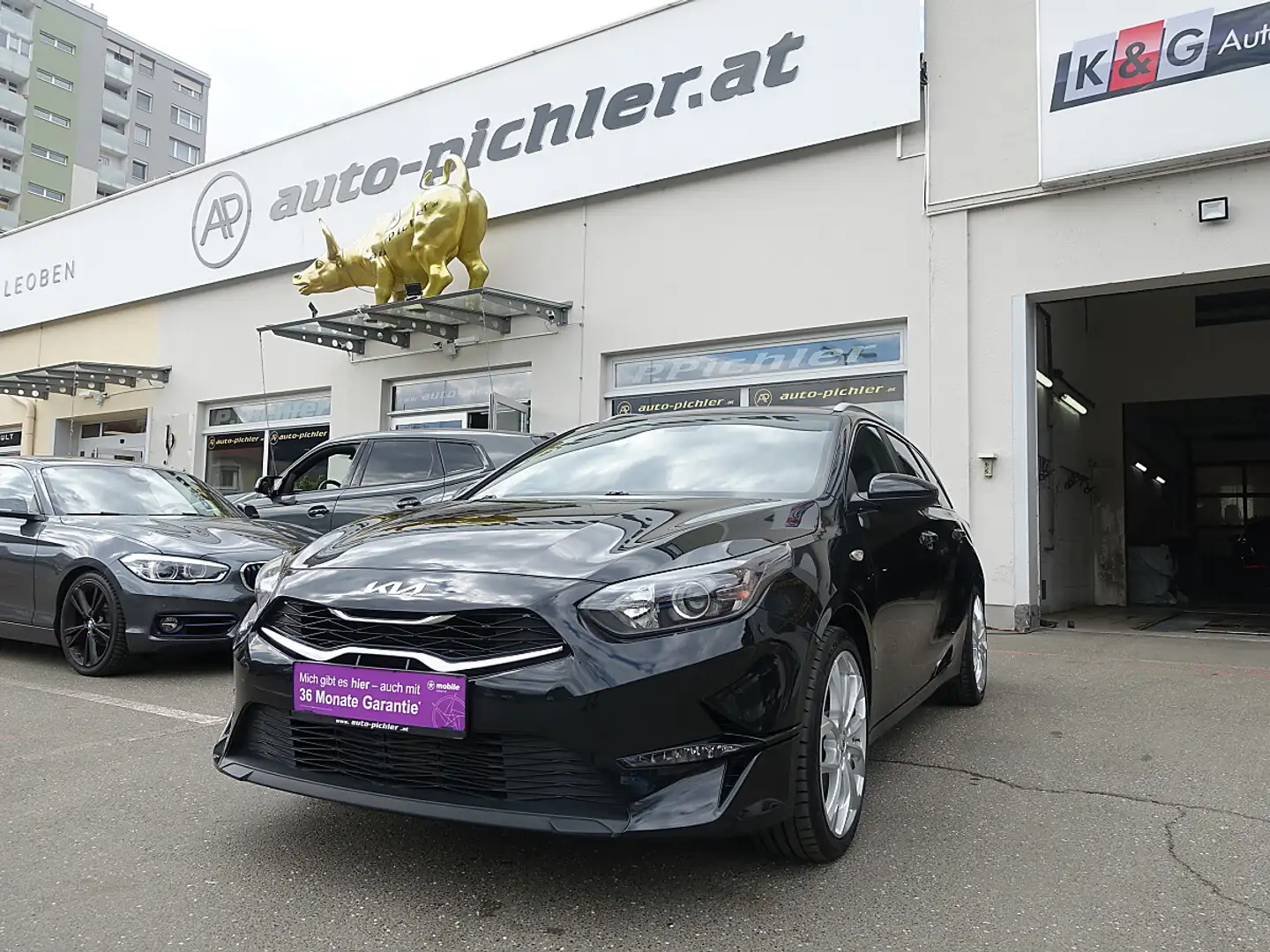 Kia Ceed SW / cee'd SW ceed SW 1,5 TGDI Silber Navi,RFK uvm.... Schwarz - 1