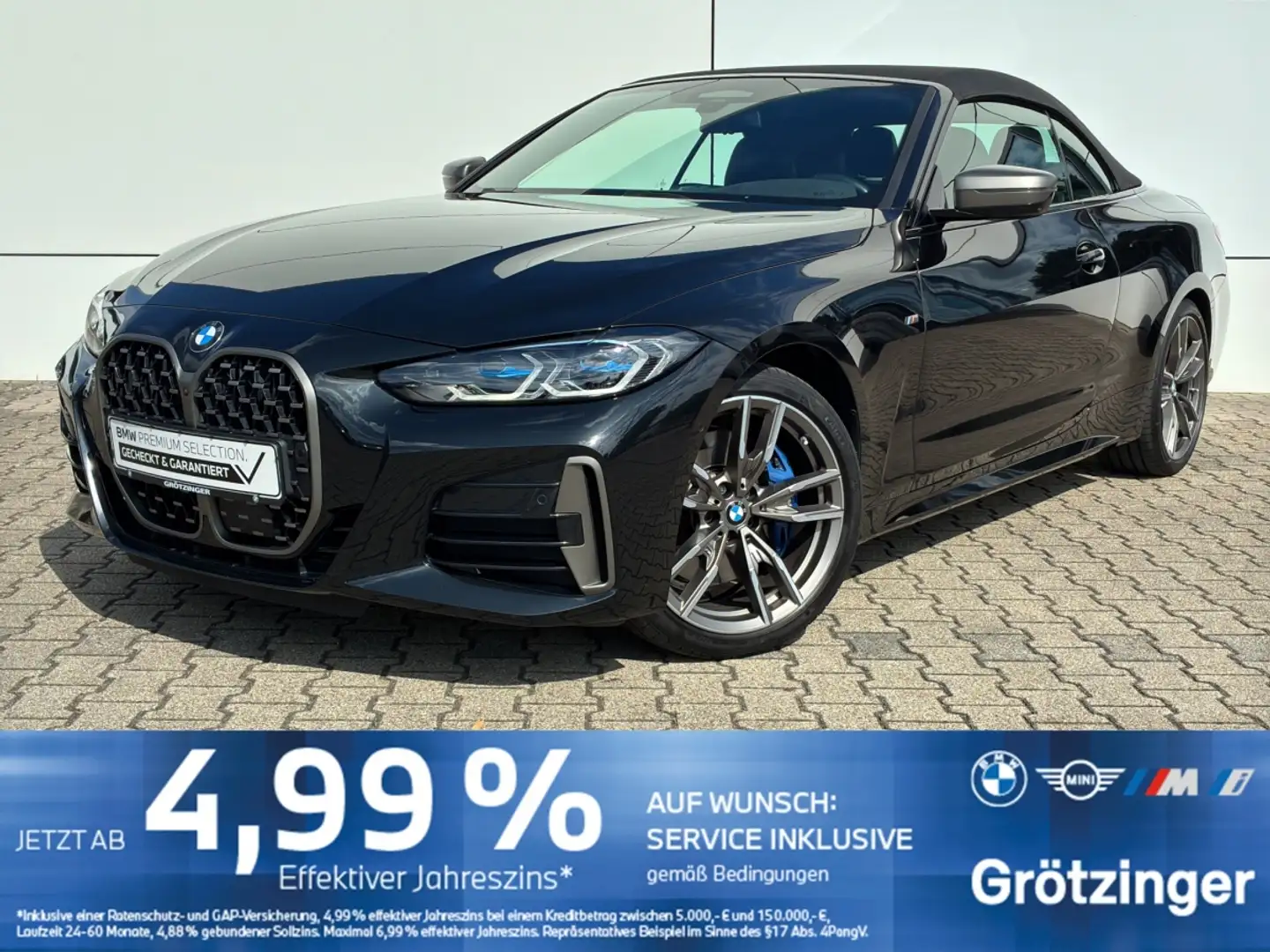 BMW 440 Mi xDrive Cabrio Laser+LenkHZ+SHZ+HUD+LiveCoc Schwarz - 1