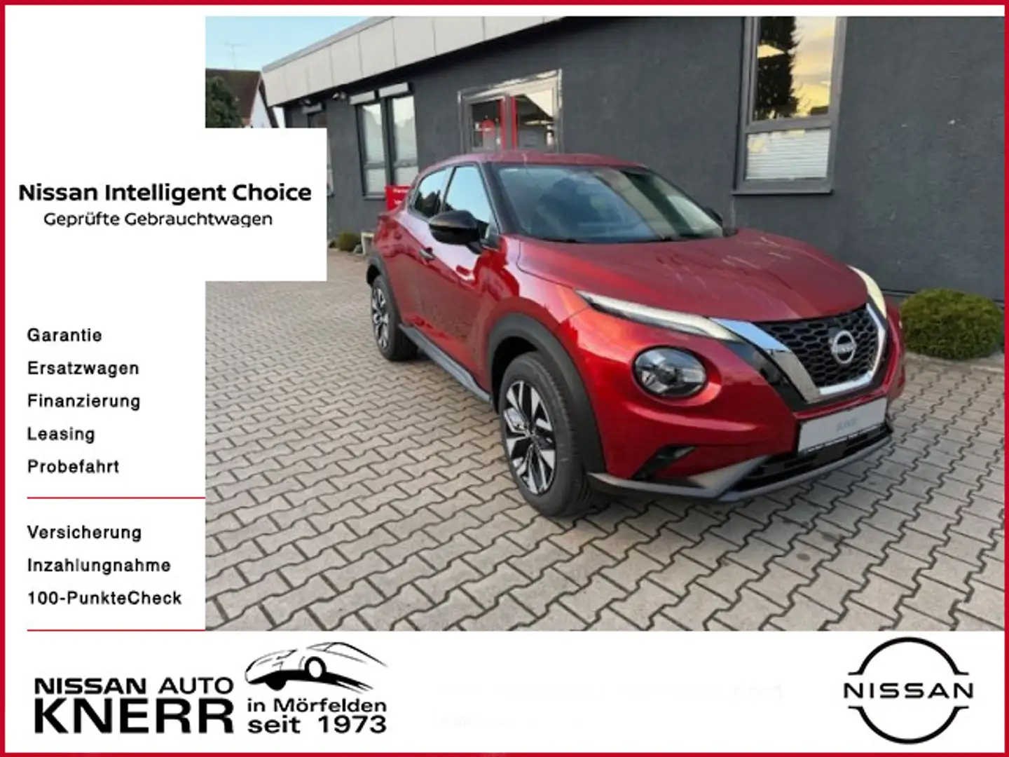 Nissan Juke 1,0 DIG-T Acenta Navi, Klima, Rückfahrkamer Piros - 1