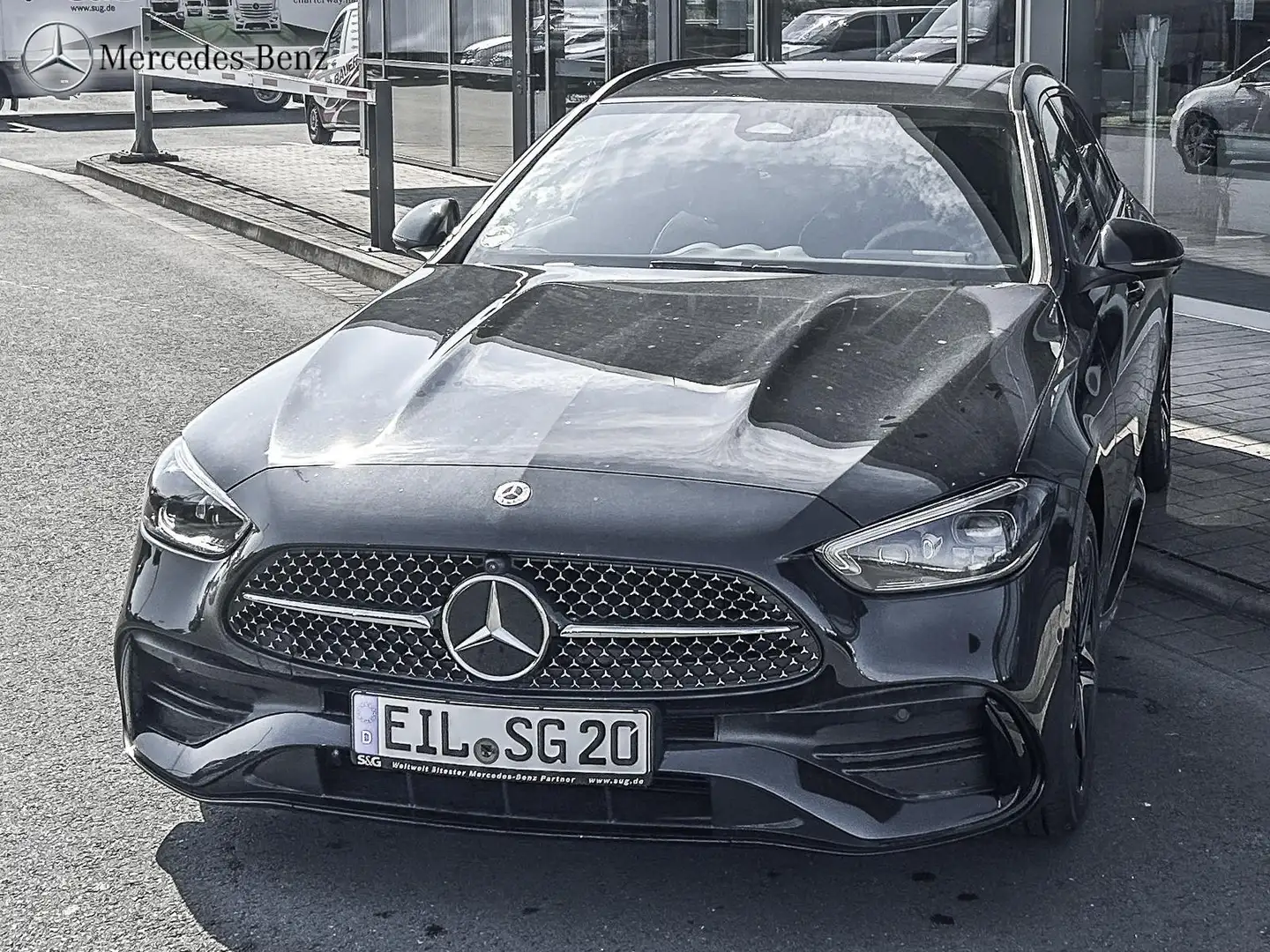 Mercedes-Benz C 200 T AMG Night+MBUX+360°+DIG-LED+Memoryoaket Negro - 2