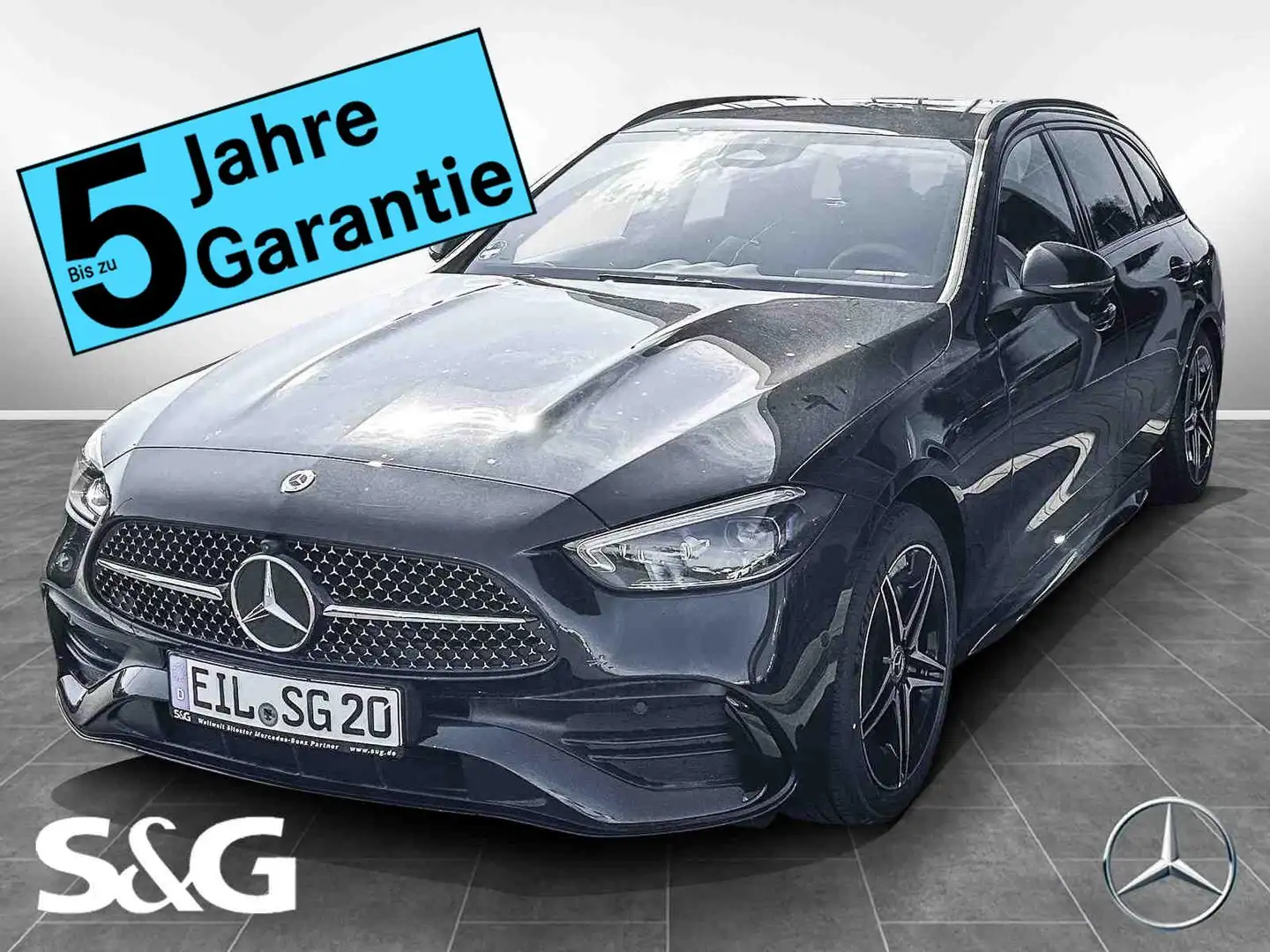 Mercedes-Benz C 200 T AMG Night+MBUX+360°+DIG-LED+Memoryoaket Noir - 1