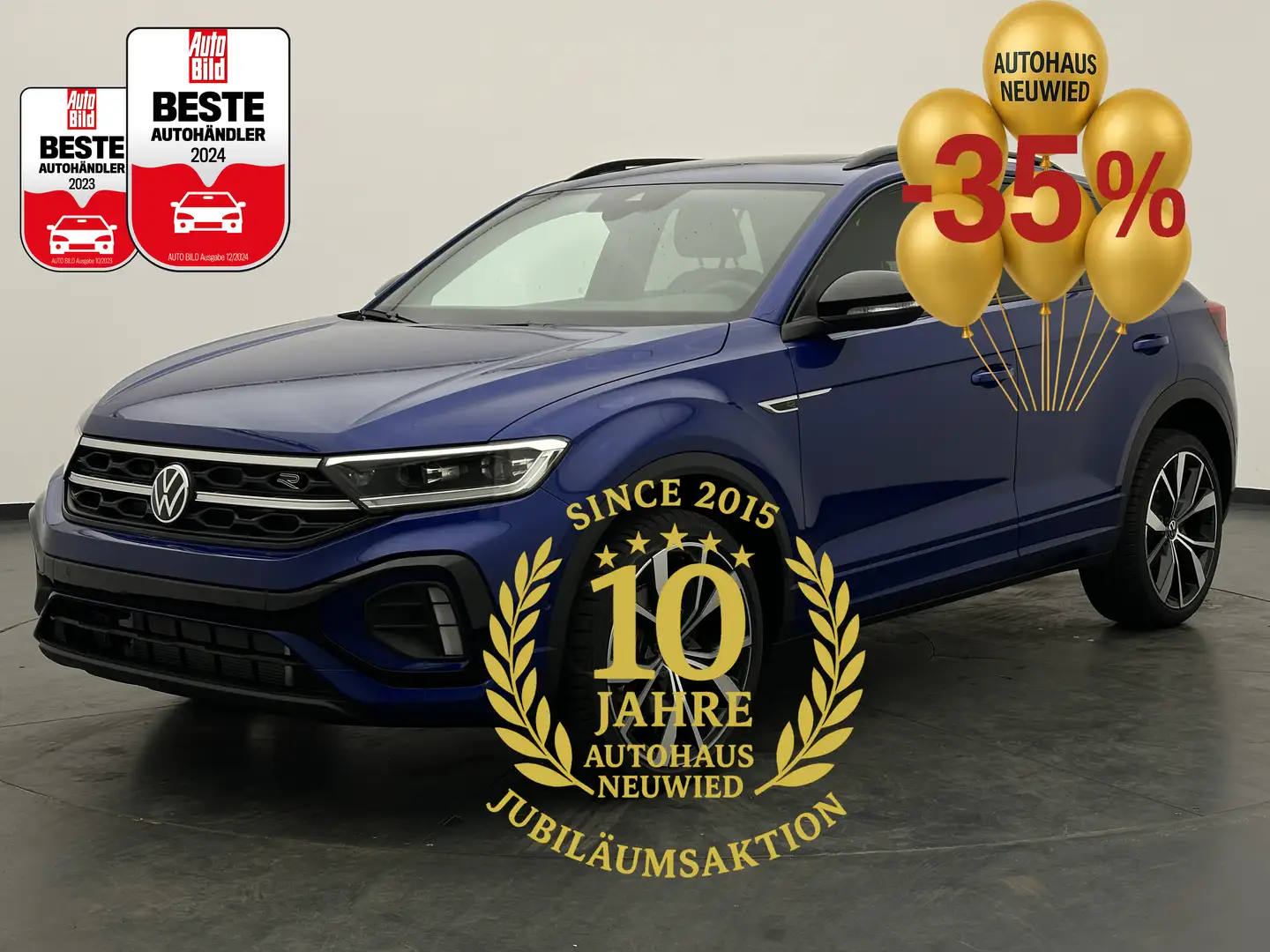 Volkswagen T-Roc T-Roc 1.5 TSI DSG R-Line Black Ed.+PANO+CAM+LED+ Azul - 1