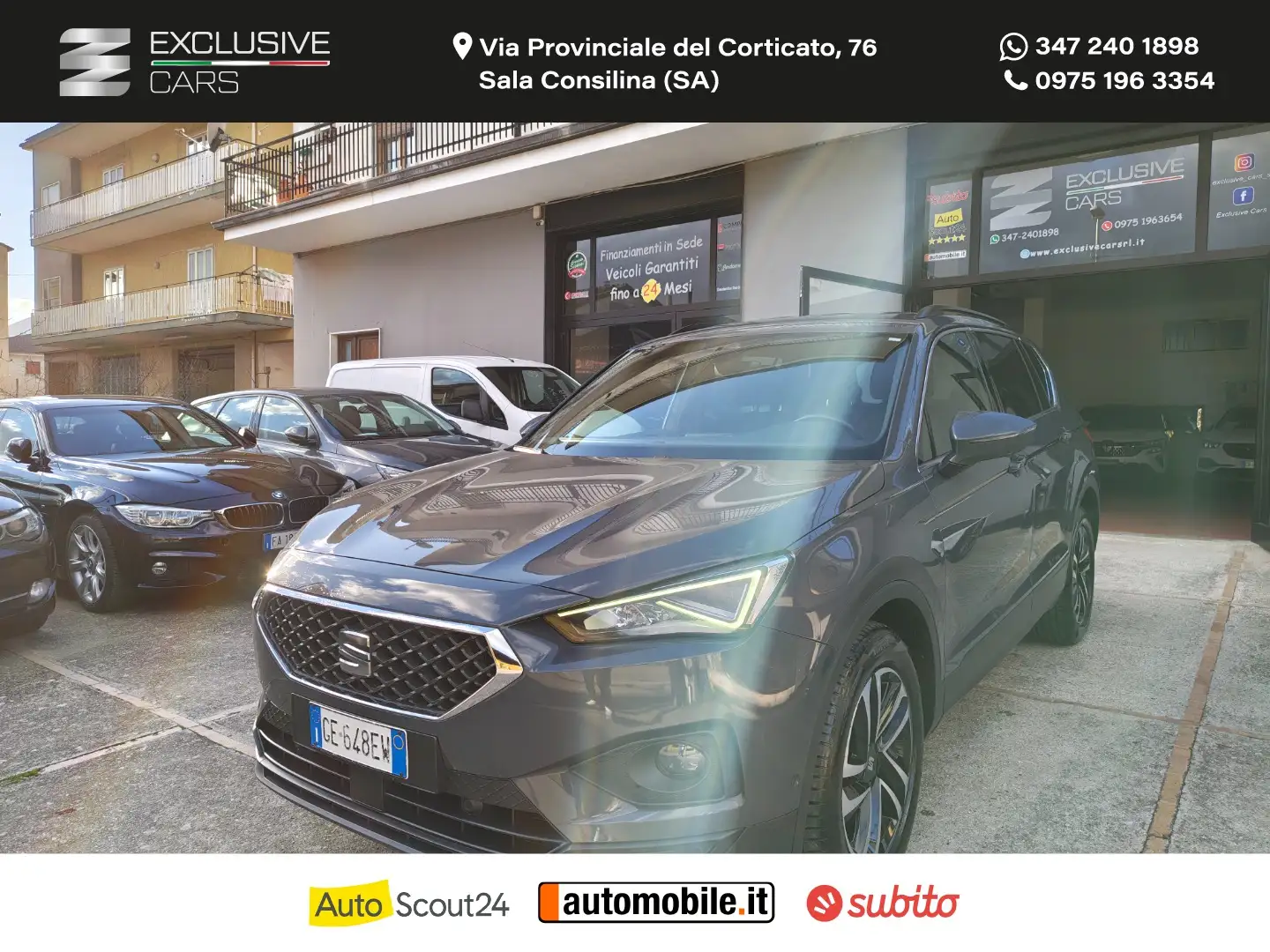 SEAT Tarraco 2.0 TDI DSG Style UFFICIALE VOLKSWAGEN Gris - 1