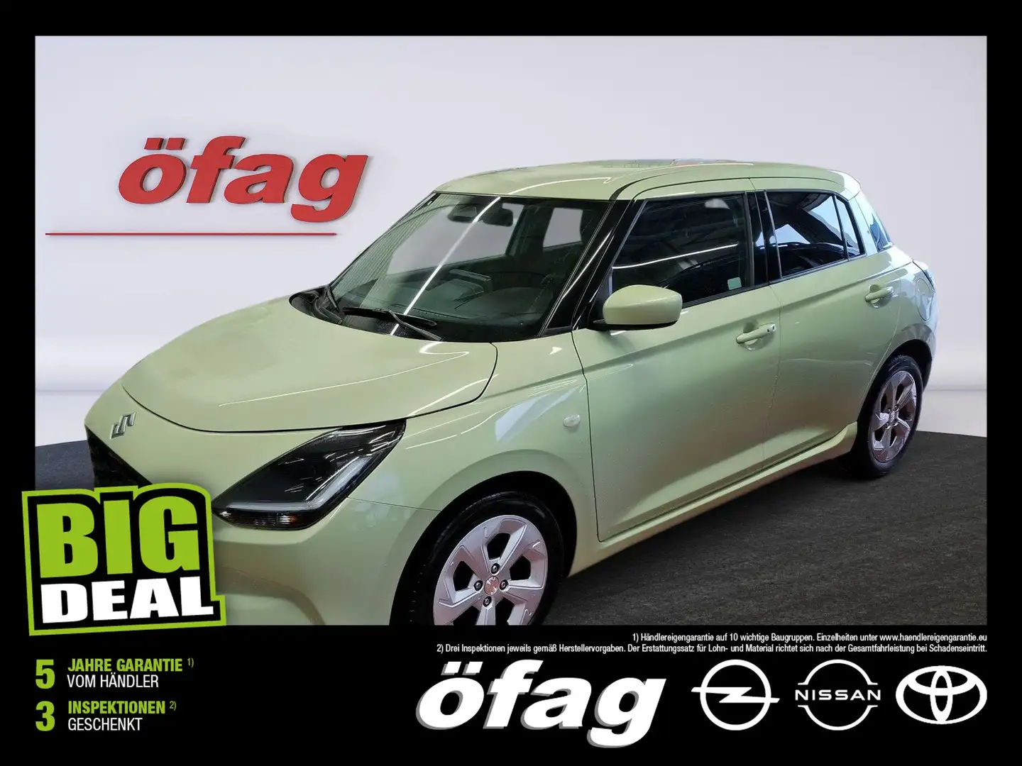 Suzuki Swift 1.2 Dualjet 61 kW shine ACC+LED+Navi+SHZ Gelb - 1