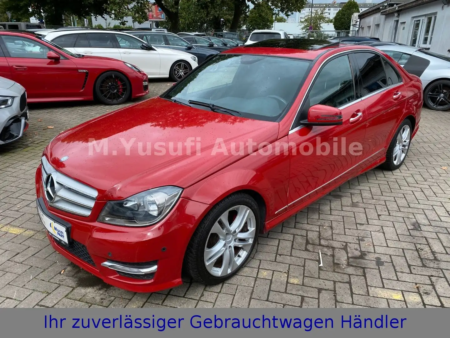 Mercedes-Benz C 250 CGI 7G-TR. AMG-LINE|NAVI|LEDER|PDC|GSHD Piros - 1
