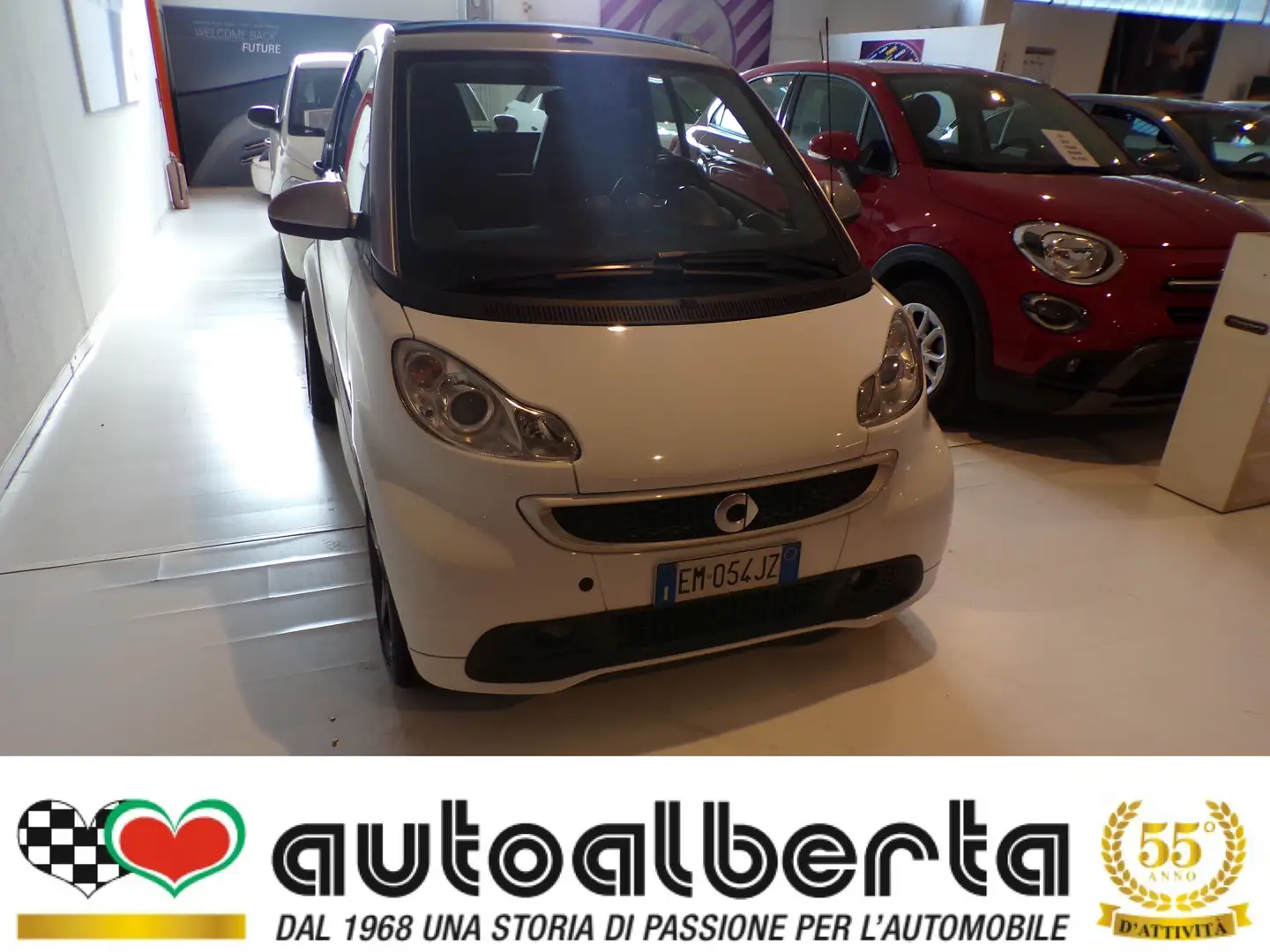 smart forTwo Cabrio 1.0 mhd Pulse 71cv FL (MOTORE ZERO KM) Bianco - 2