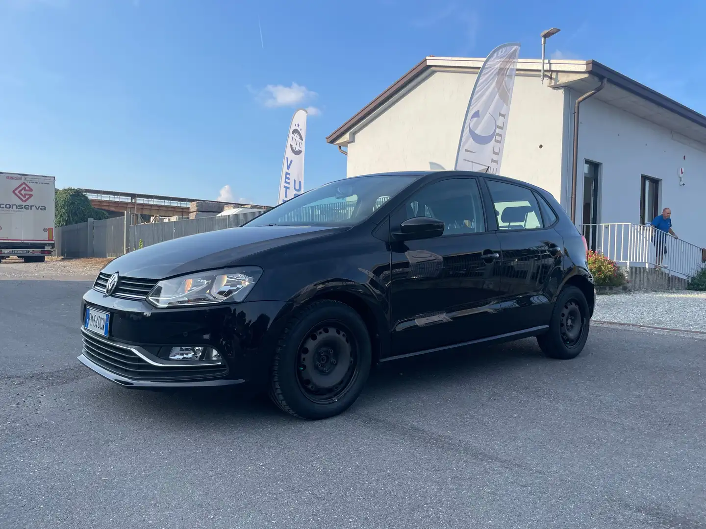 Volkswagen Polo Polo V 2014 5p 1.4 tdi bm Comfortline 90cv dsg Zwart - 1