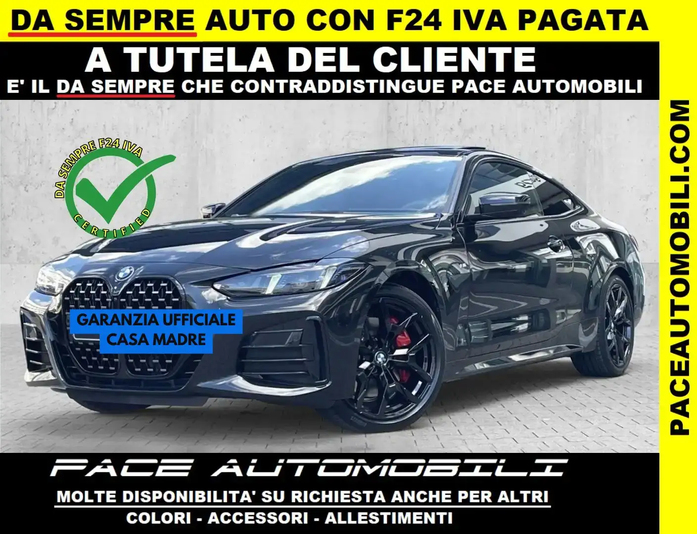 BMW 430 i XD 48V M SPORT PRO M-SPORT MSPORT 20" TETTO HUD Nero - 1