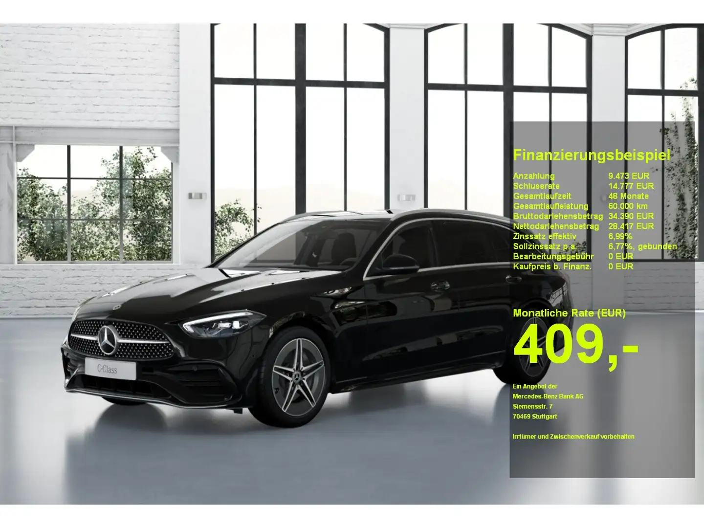 Mercedes-Benz C 300 e T AMG Kamera LED eHeck Ambiente MBUX-Nav Schwarz - 1