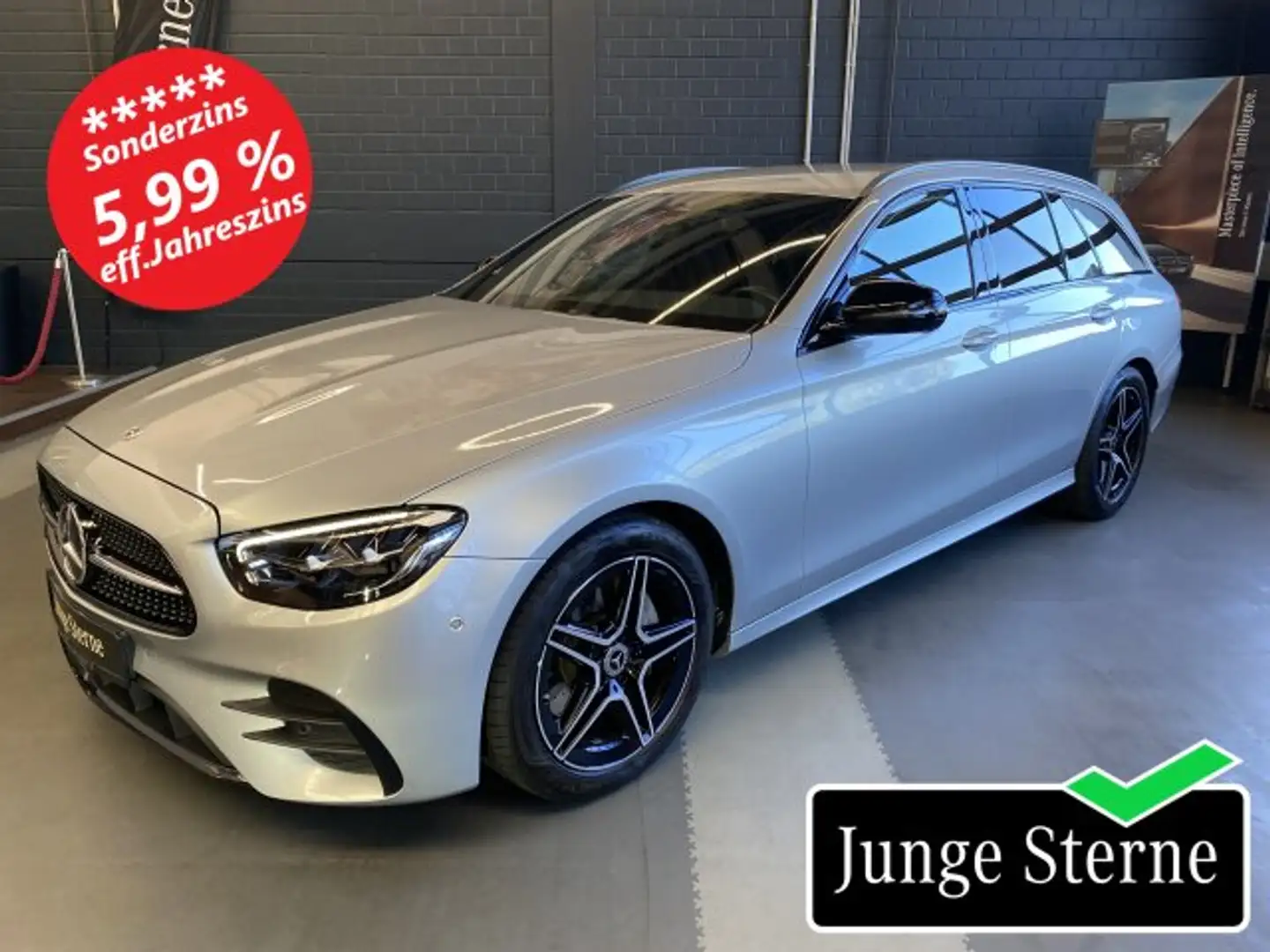 Mercedes-Benz E 200 E 200 T AMG Night LED MBUX Standheizung Kamera Argent - 1
