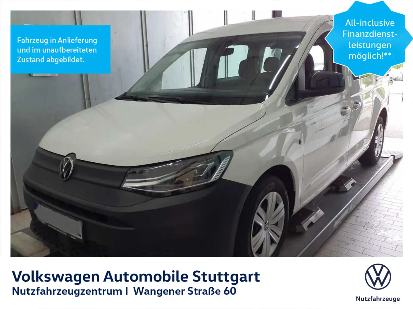 Volkswagen Caddy 2.0 TDI Euro 6d ISC FCM Blanc - 1