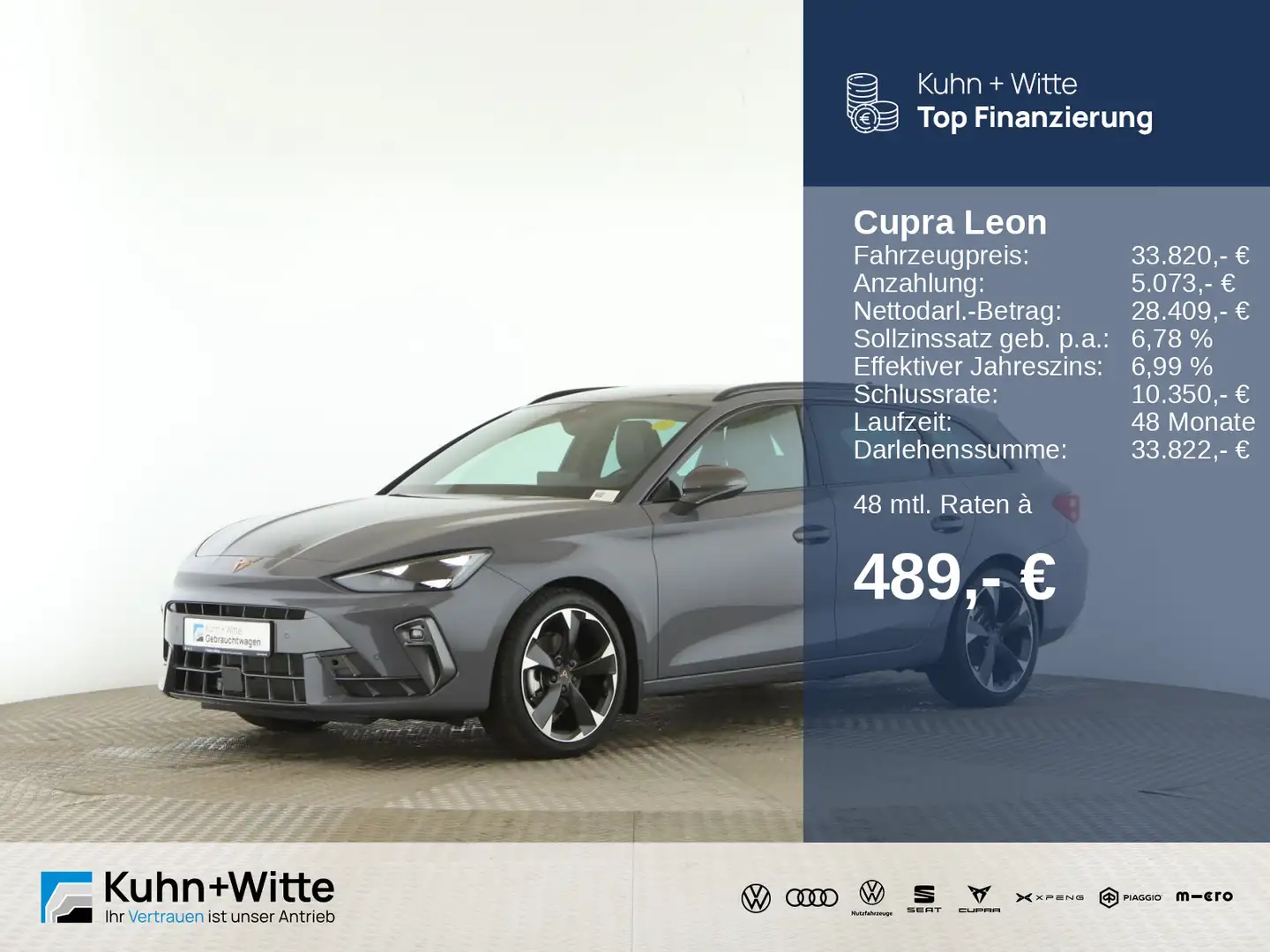 CUPRA Leon Sportstourer 1.5 TSI *AHK*LED*RFK*SHZ* Grau - 1