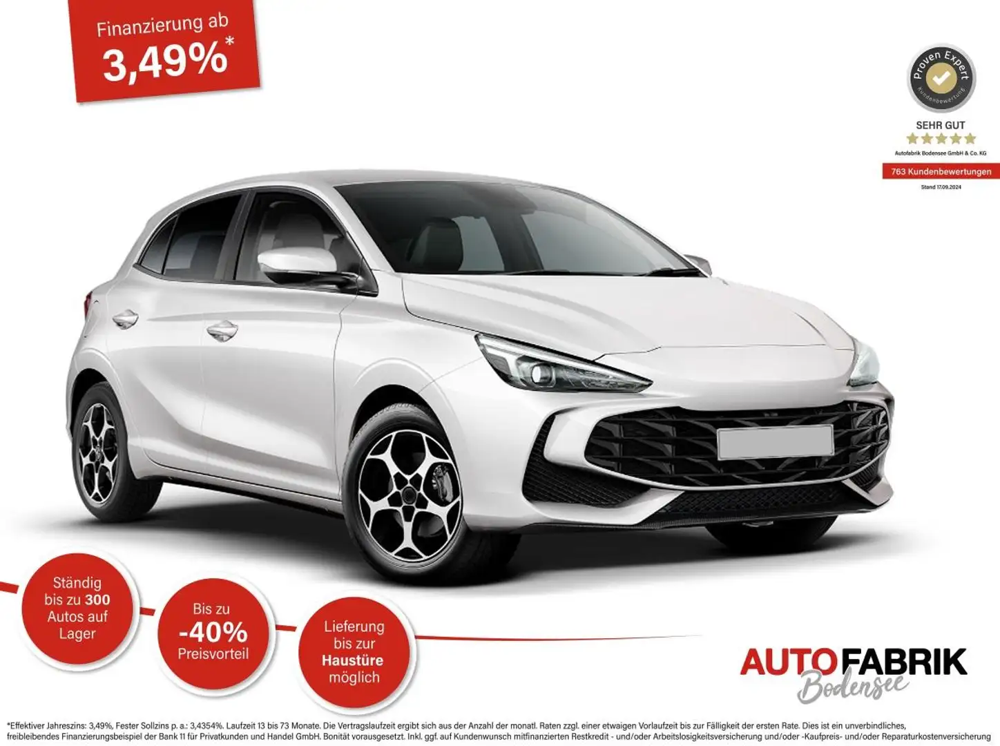 MG MG3 Comfort 1.5L *LED*Navi*16"Alu*Kamera*Klima*El. kla Blanc - 1