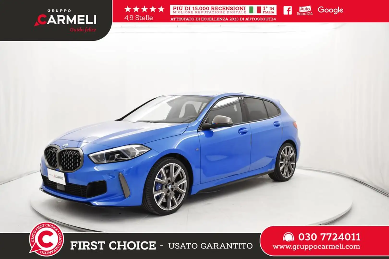 BMW 135 M 135i xdrive auto KEYLESS,NAVI,CERCHI Azul - 1