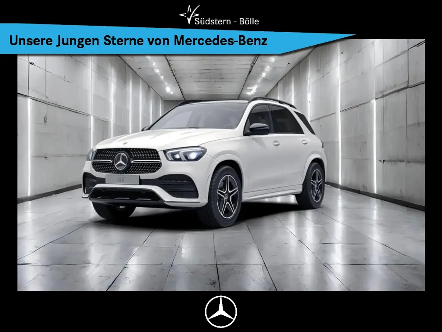 Mercedes-Benz GLE 350 d 4M AMG+DISTR.+PANO+AIRM.+BURM.+7SITZER Weiß - 1