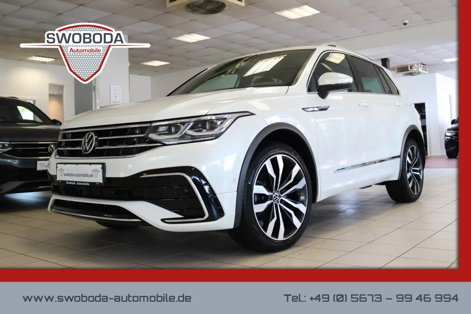 Volkswagen Tiguan R-Line 4M DCC AHK Matrix STHZ Kamera Weiß - 1