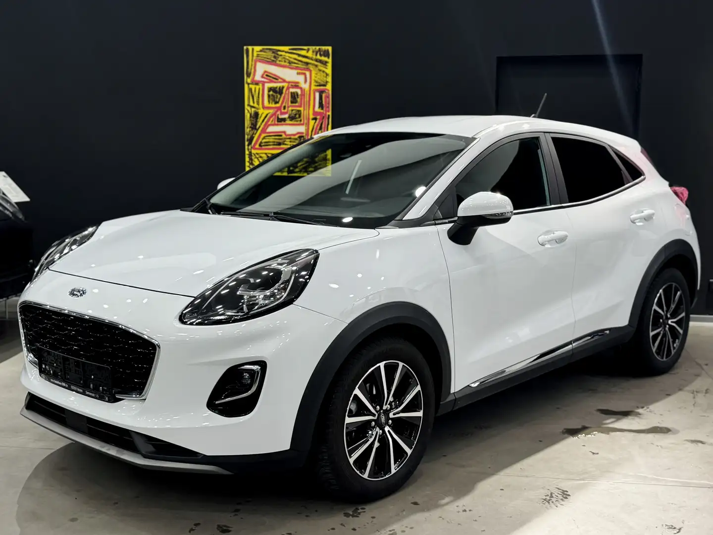 Ford Puma Titanium*1.Hand*Navi*Spurhaltes.*PDCSitzHz.*LenkHz Weiß - 1