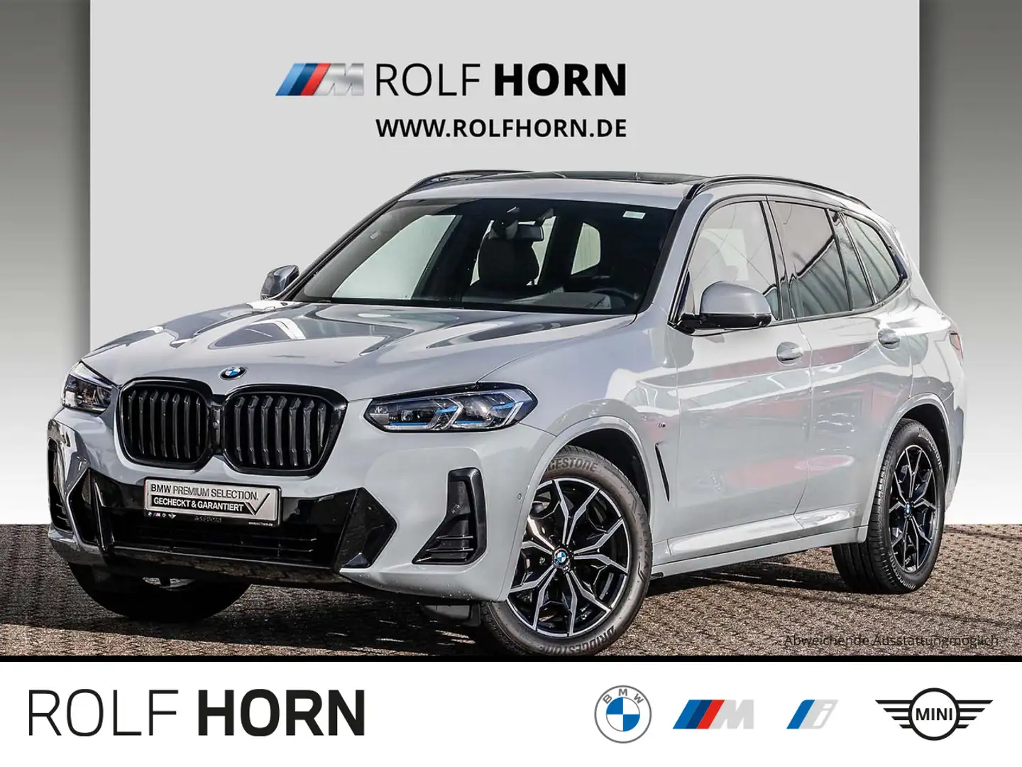 BMW X3 xDrive30d M Sportpaket Navi HeadUp RKam Pano. Grau - 1
