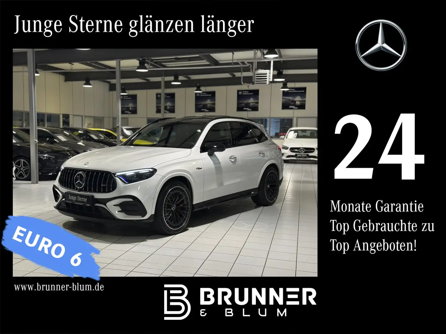 Mercedes-Benz GLC 63 AMG GLC 63 S E Perf. Prem+,Pano,360,Burm,AHK,HeadUp, Weiß - 1