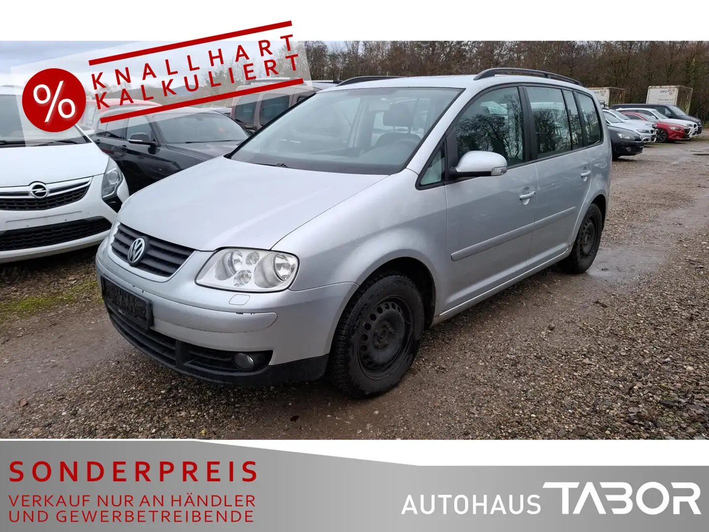 Volkswagen Touran 2.0 TDI Trendline AHK Klima S-Dach Navi Grau - 1
