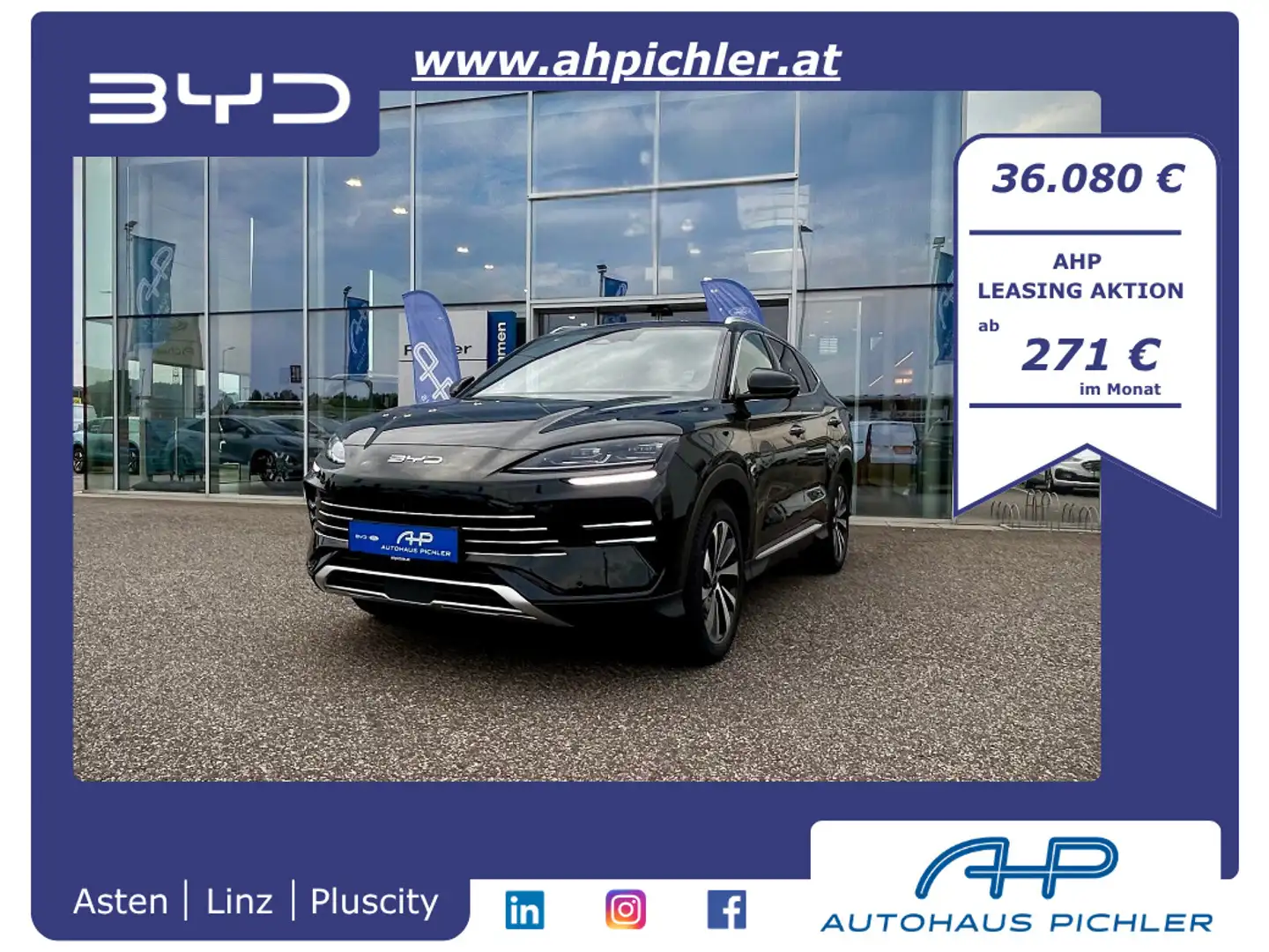 BYD Seal U DM-i PHEV 18,3kWh 218PS  Boost LEASING AKTION Schwarz - 1