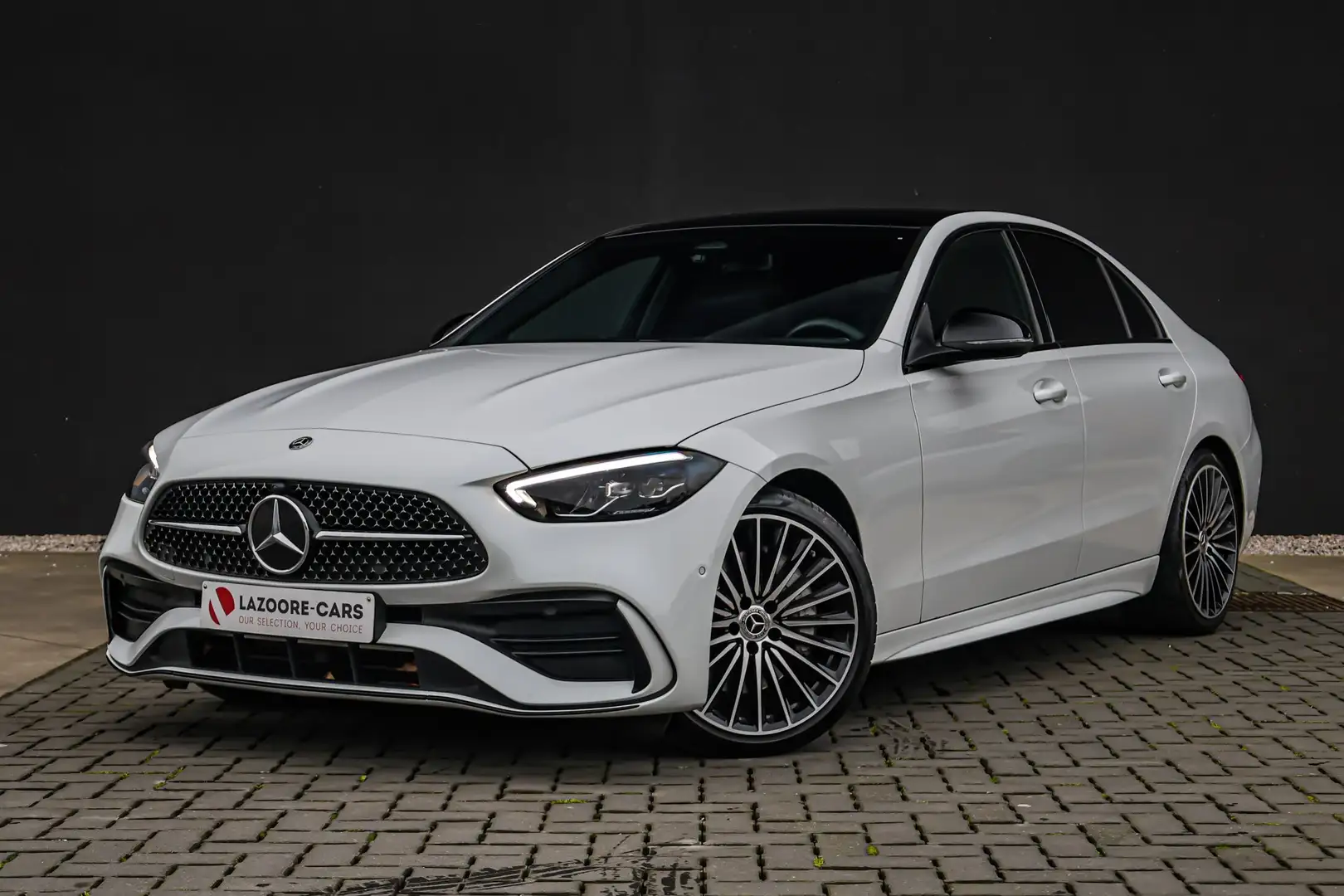 Mercedes-Benz C 180 9G-TRONIC AMG Line-Panodak-Carplay Weiß - 1