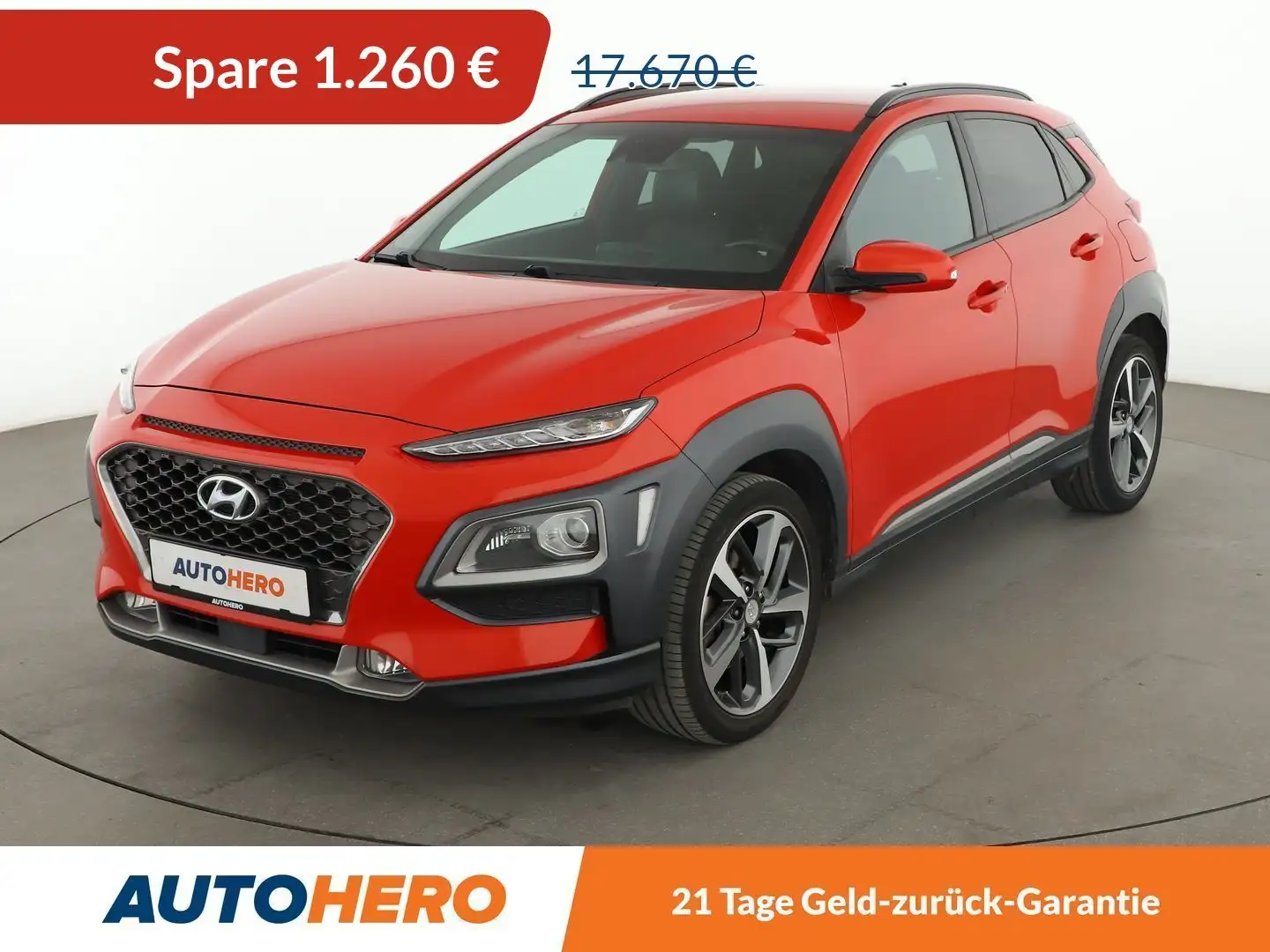 Hyundai KONA 1.6 TGDI Premium 4WD*NAVI*LED*CAM*TEMPO* Oranje - 1