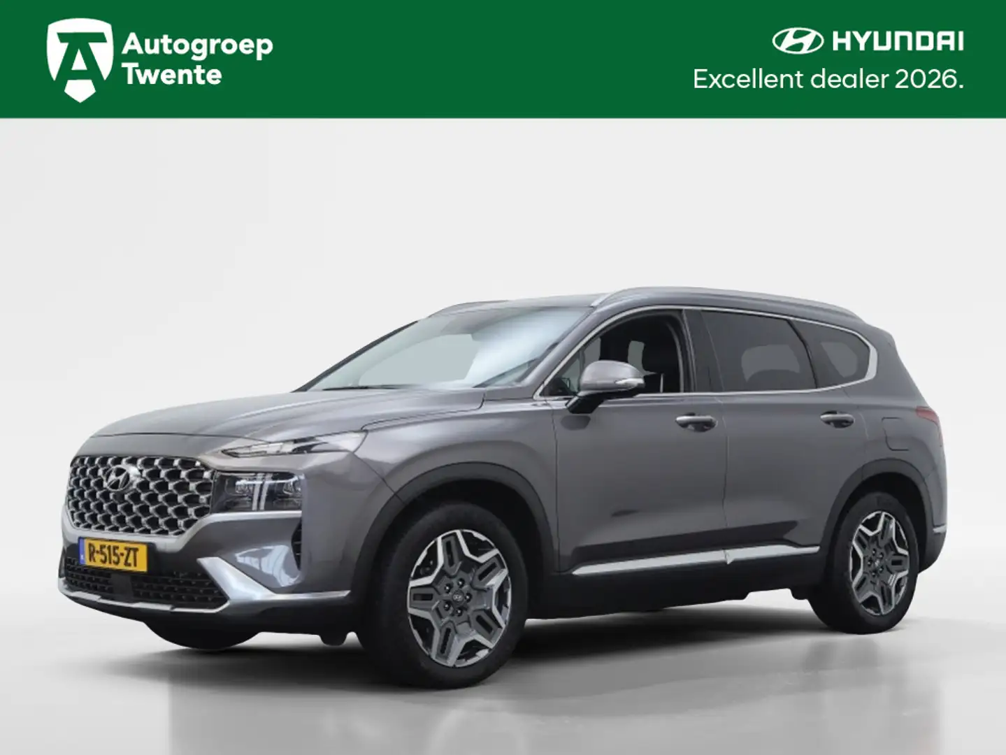 Hyundai SANTA FE 1.6 T-GDI HEV Premium 7 zits | Afn. Trekhaak | Pri Gris - 1