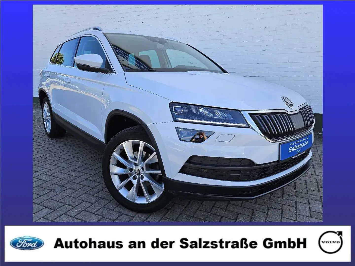 Skoda Karoq DSG Style*Leder*LED*AHK*Navi*RFK Weiß - 1