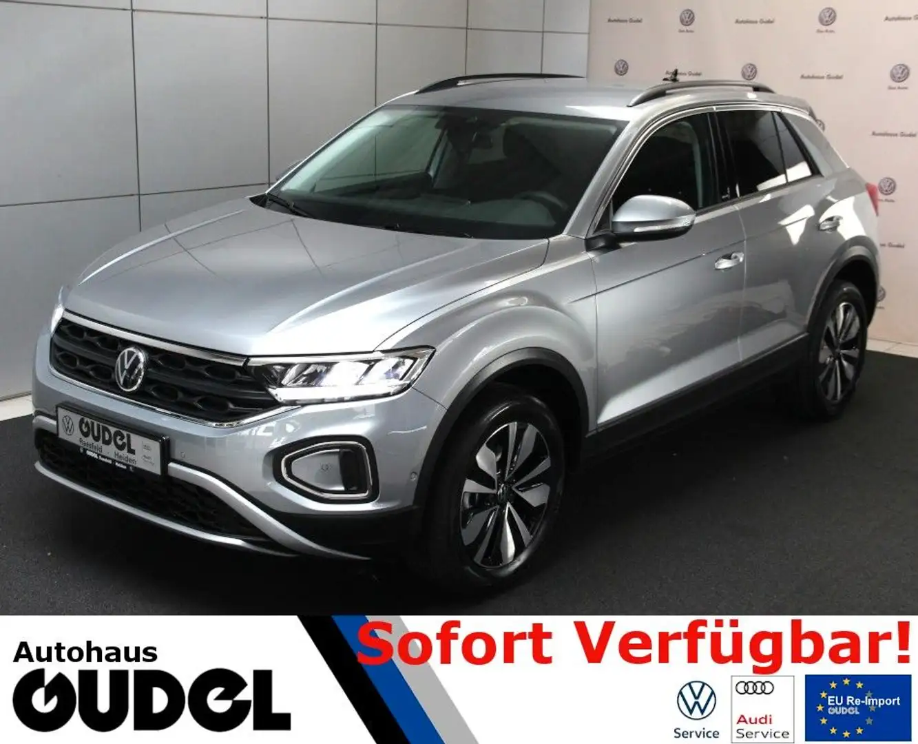 Volkswagen T-Roc 1.5 TSI DSG ACC LaneASS SideASS App AHK Argent - 1
