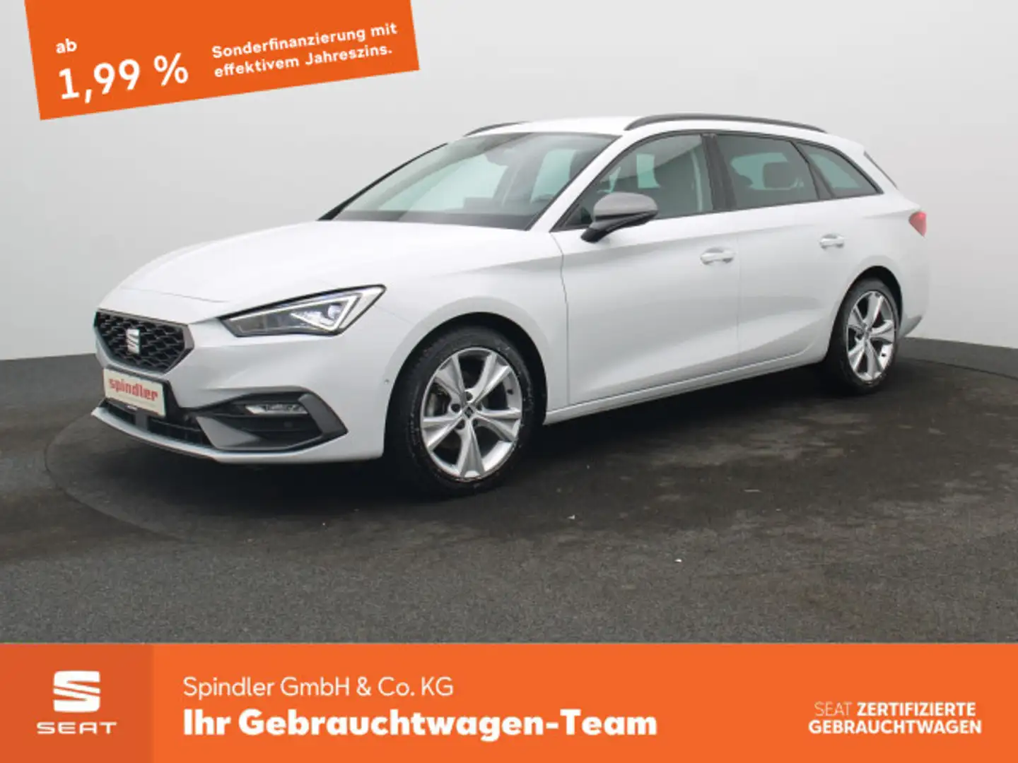 SEAT Leon ST FR 1.5 eTSI DSG / Navi, Matrix, RFK, ACC Blanc - 1