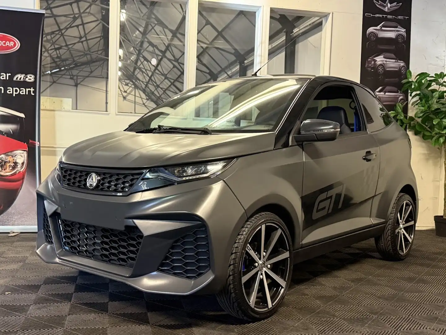 Aixam GTI Brommobiel Coupé 2024 Matt Grey Microcar 45KM - 2