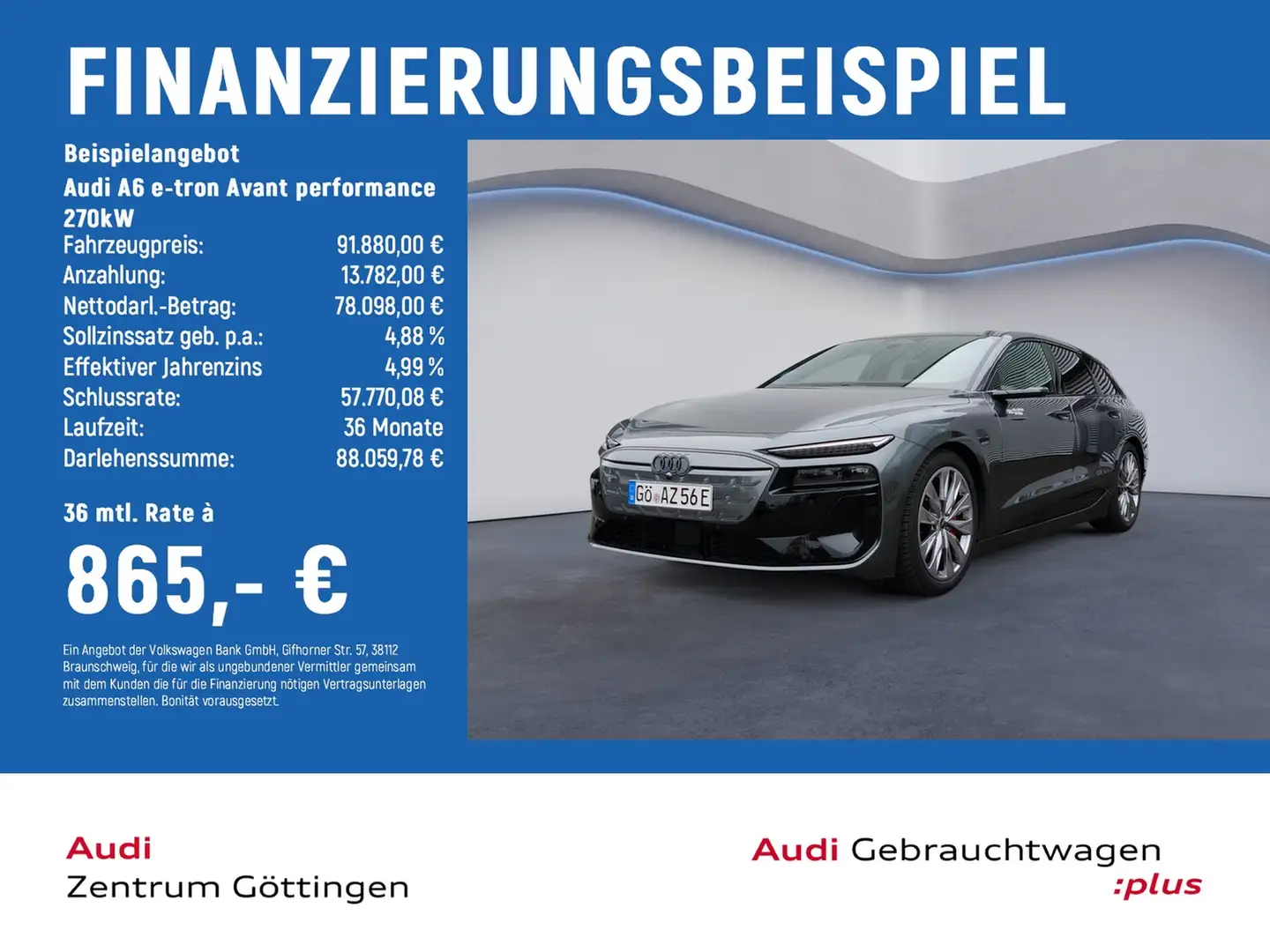 Audi A6 e-tron Avant performance 270kW editiononegrey Grau - 2