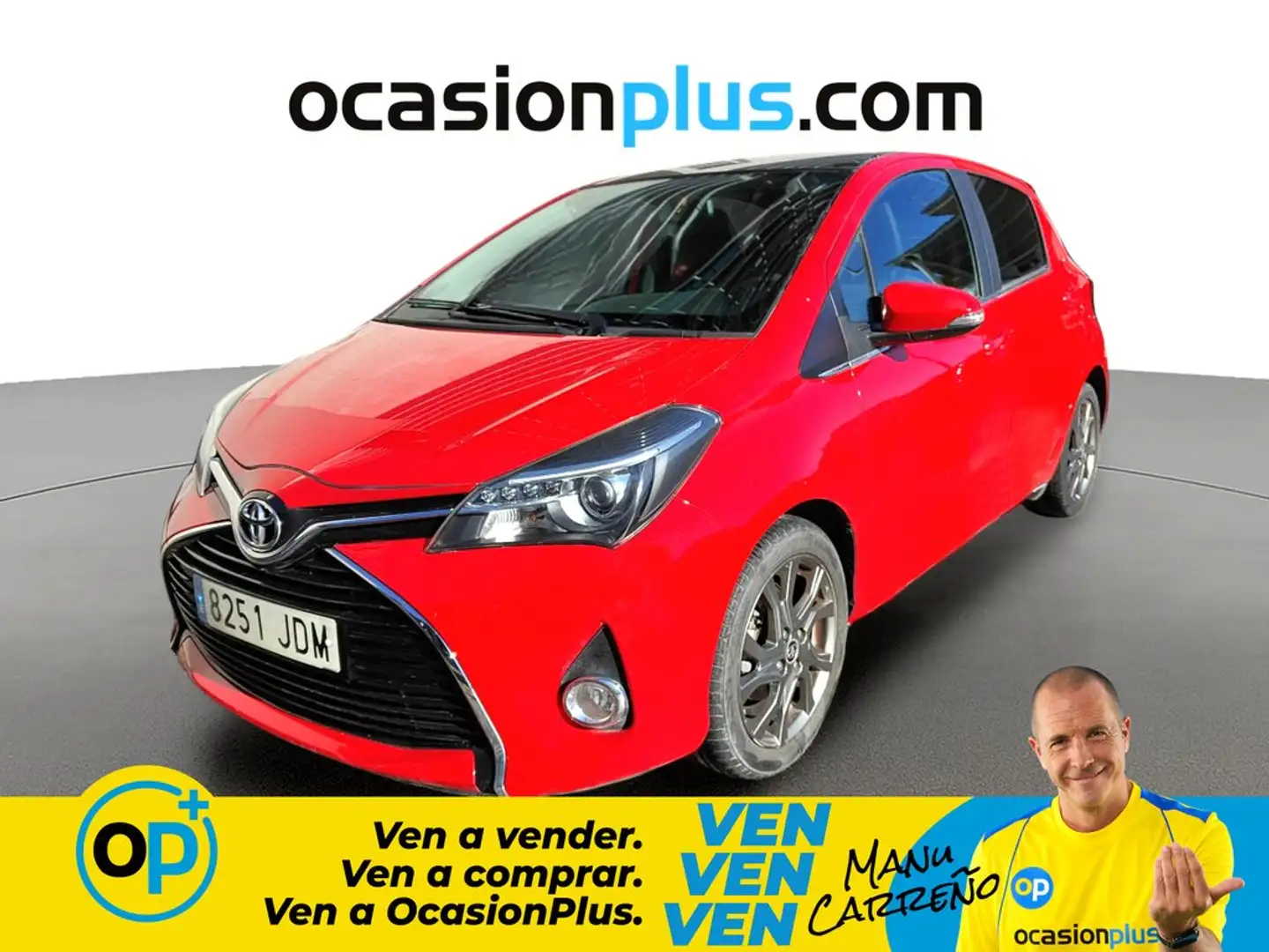 Toyota Yaris 1.4D-4D Advance Rojo - 1
