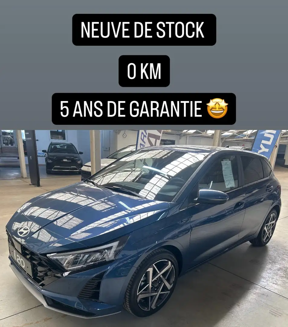 Hyundai i20 SKY (FULL OPTIONS)1.0 T-GDi 100CV - NEUVE - STOCK Bleu - 1
