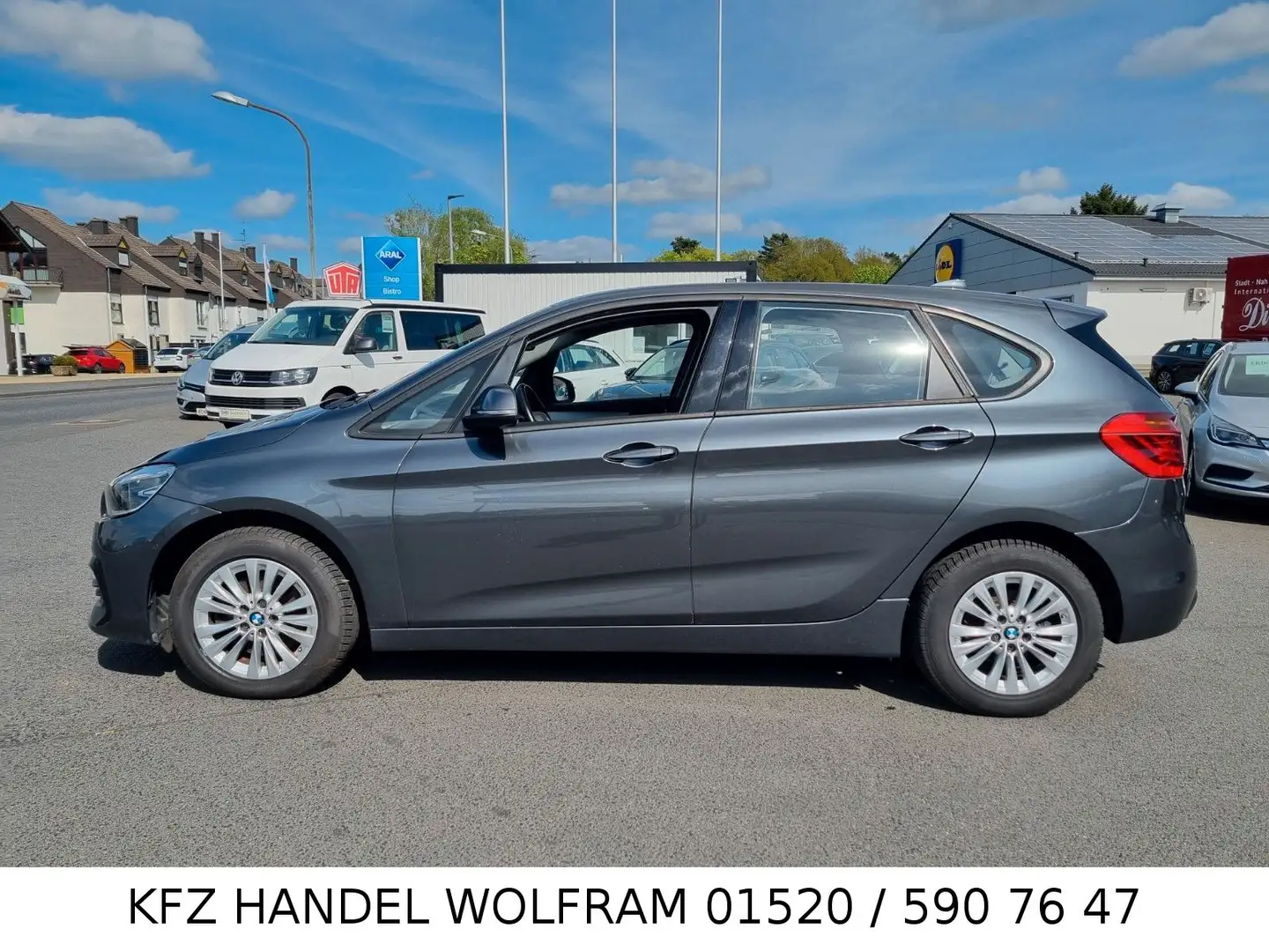 BMW 220 d Active Tourer Advantage NUR 1 Ha NUR 78.000 Gris - 2