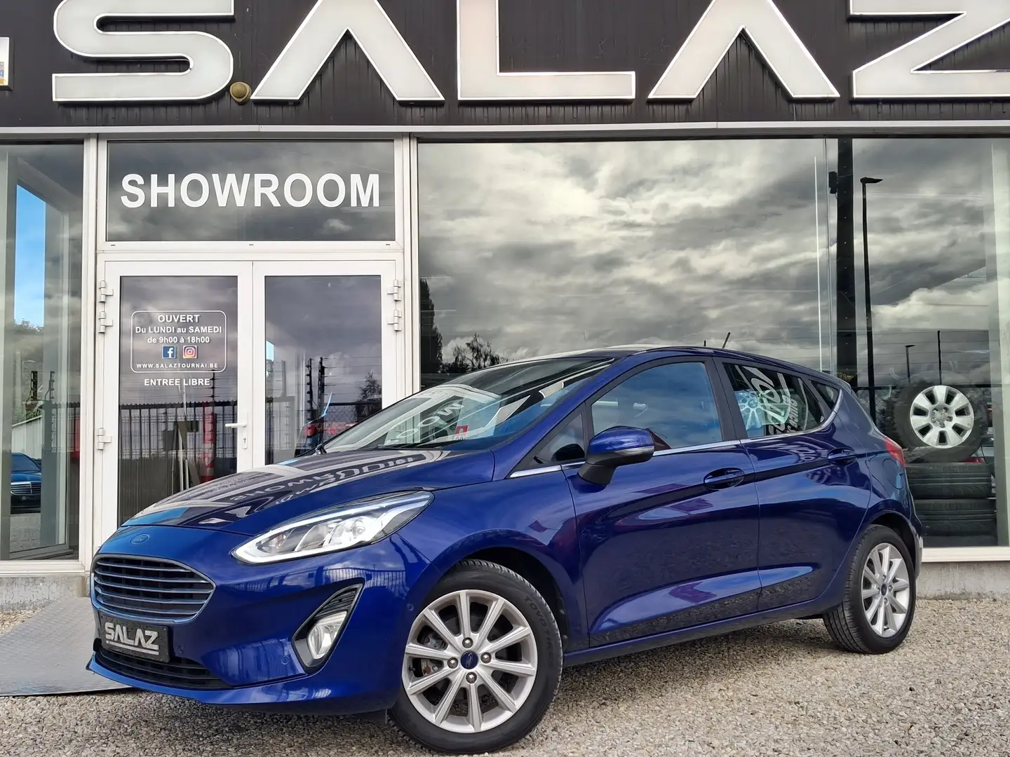 Ford Fiesta Fiesta 1.5 TDCi TITANIUM/CAMERA/LED/JANTE/GARANTIE Bleu - 1