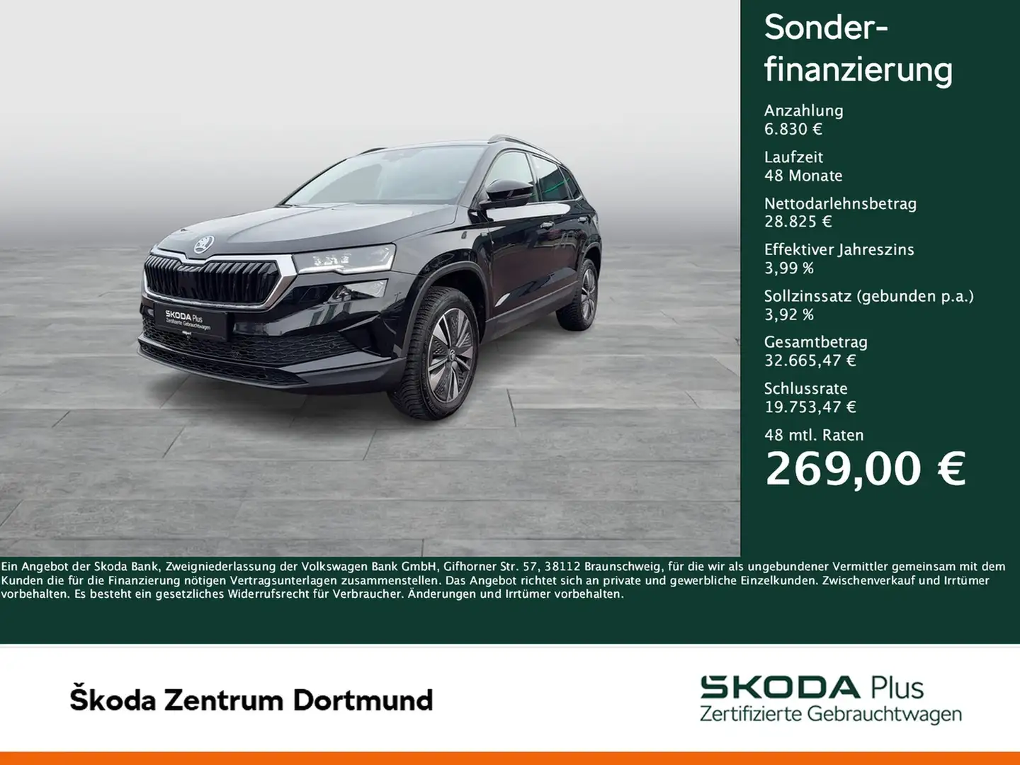 Skoda Karoq 2.0 TOUR STANDHZ AHK CAM LM17 EKLAPPE NAVI Noir - 1