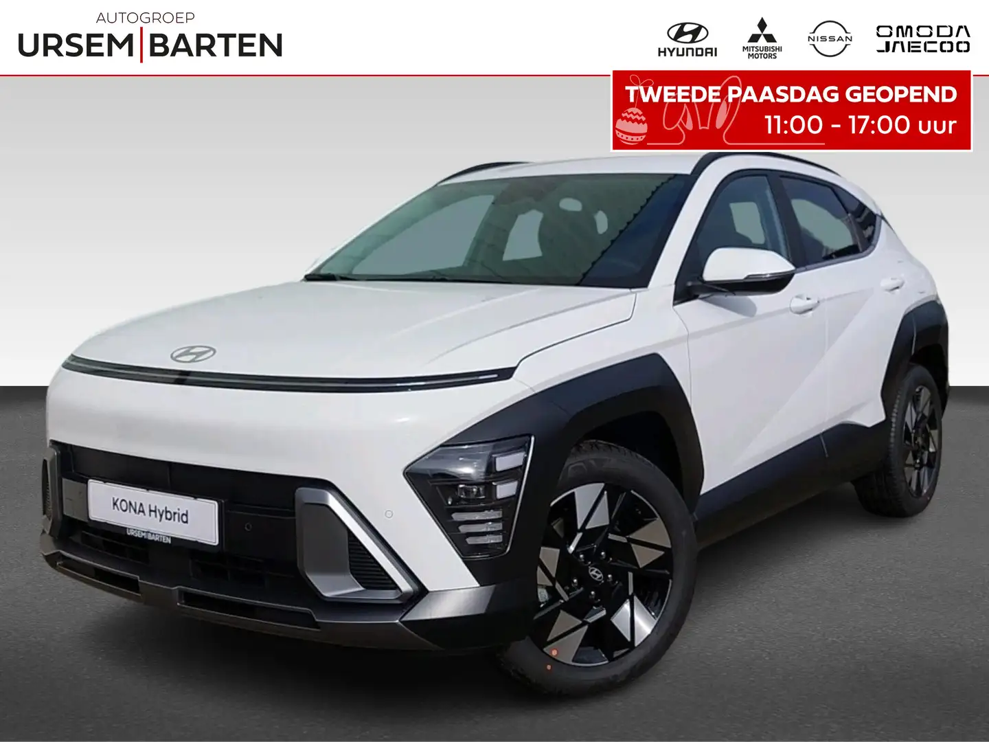 Hyundai KONA 1.6 GDI HEV Comfort Smart | Direct Leverbaar | Wit - 1