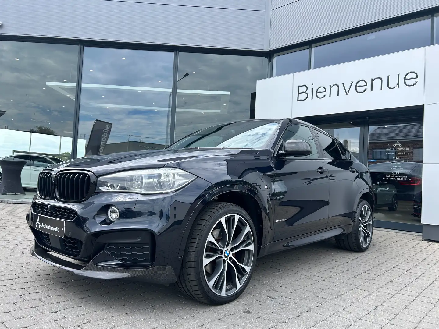 BMW X6 3.0 dAS xDrive30*PACK CARBON*TOIT OUV*GARANTIE* Noir - 1